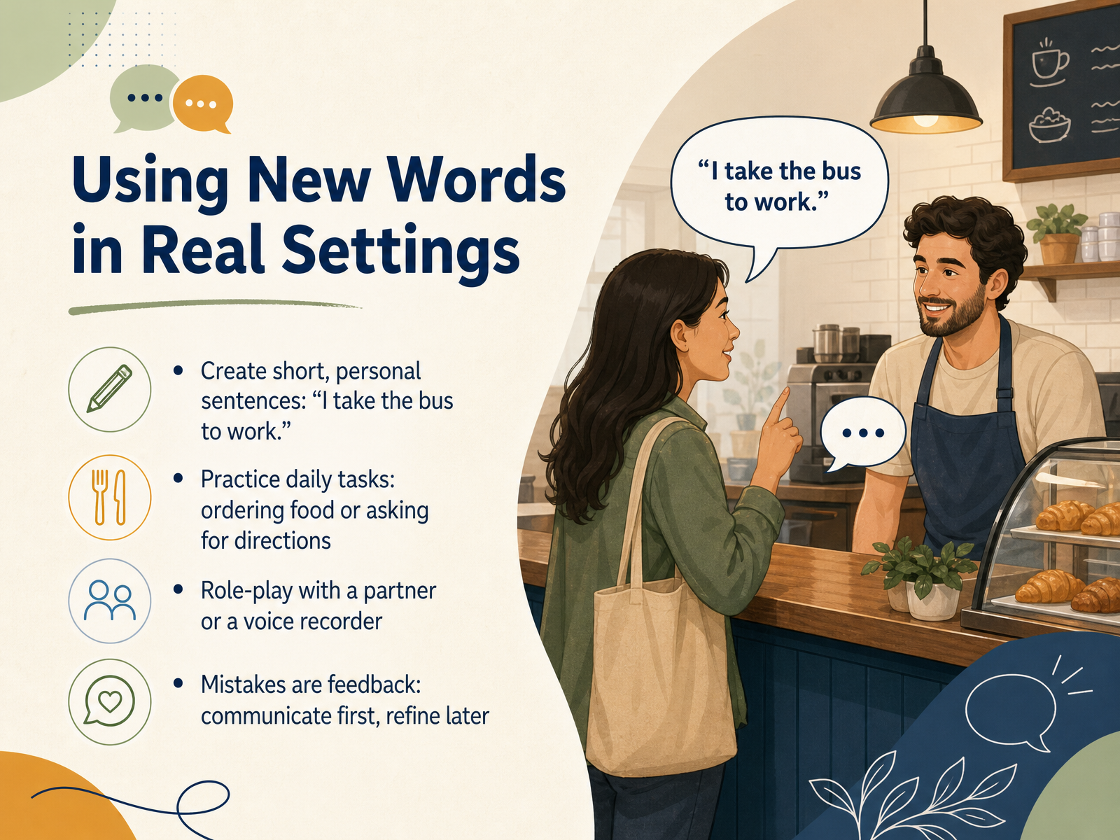 Using New Words in Real Settings