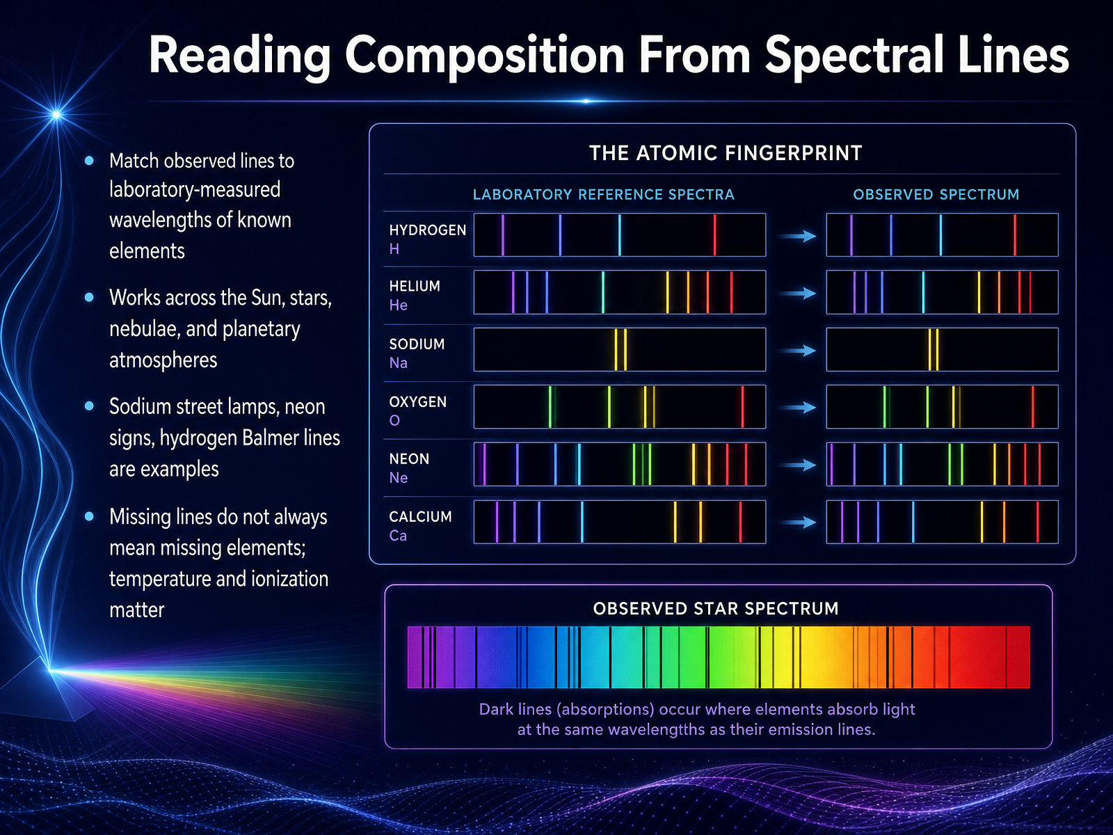 Reading Composition From Spectral Lines