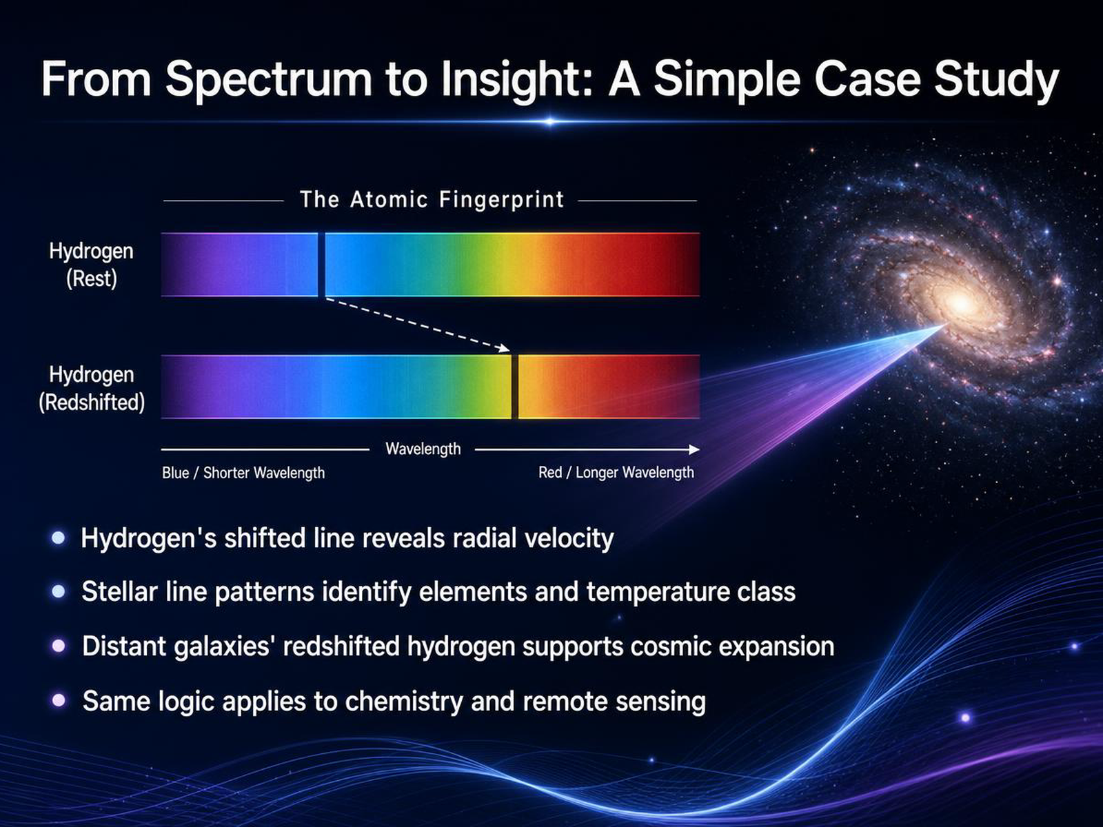 From Spectrum to Insight: A Simple Case Study