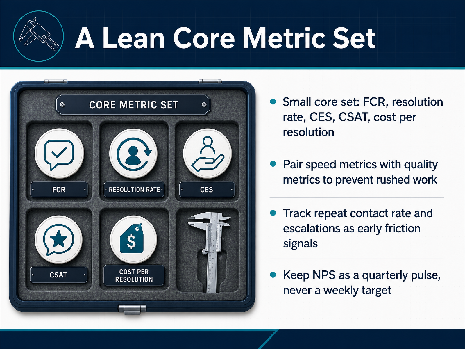 A Lean Core Metric Set