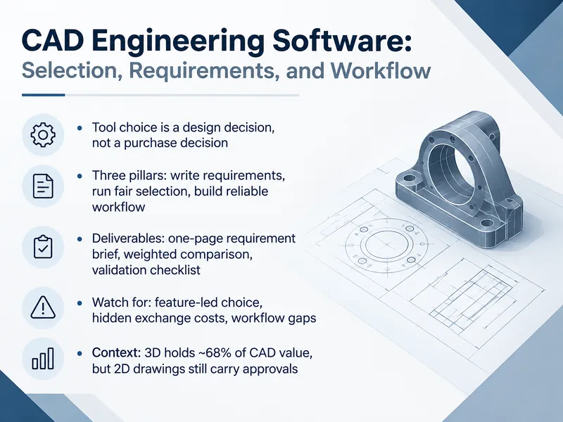 CAD Engineering Software Selection & Workflow — digital-human course