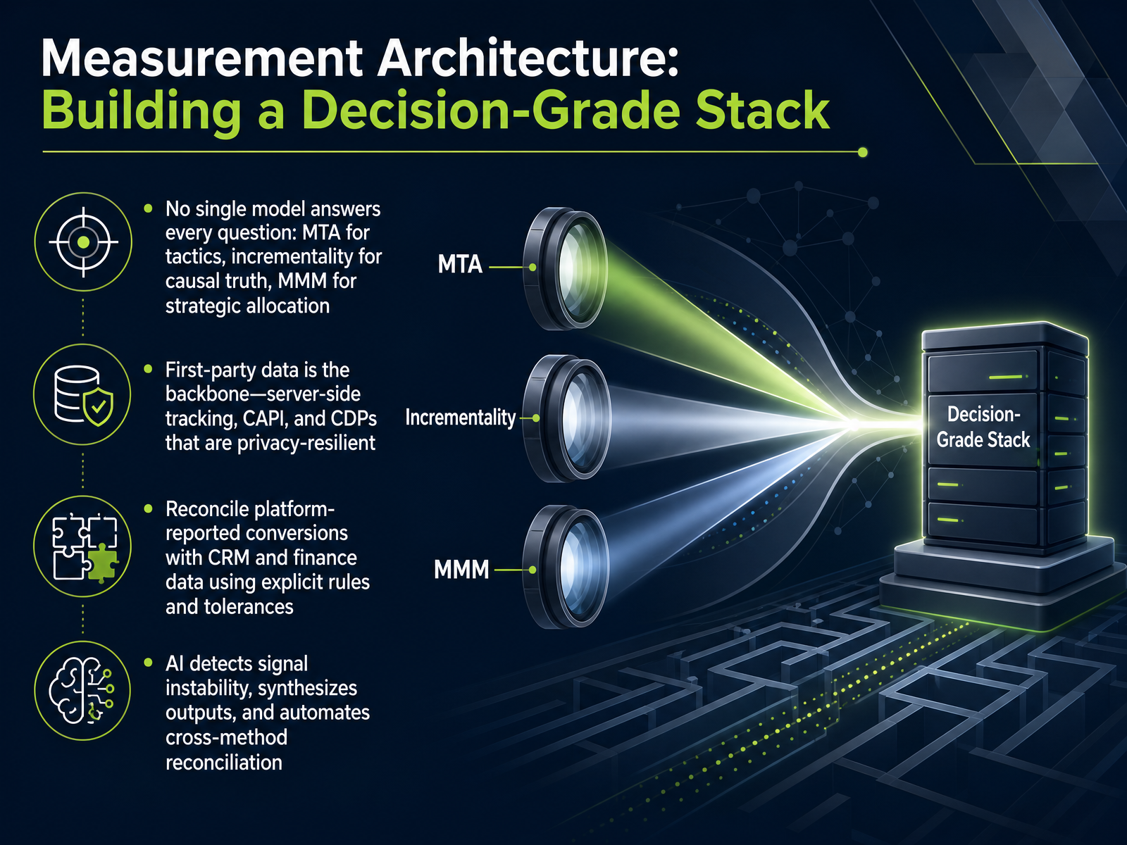 Measurement Architecture: Building a Decision-Grade Stack
