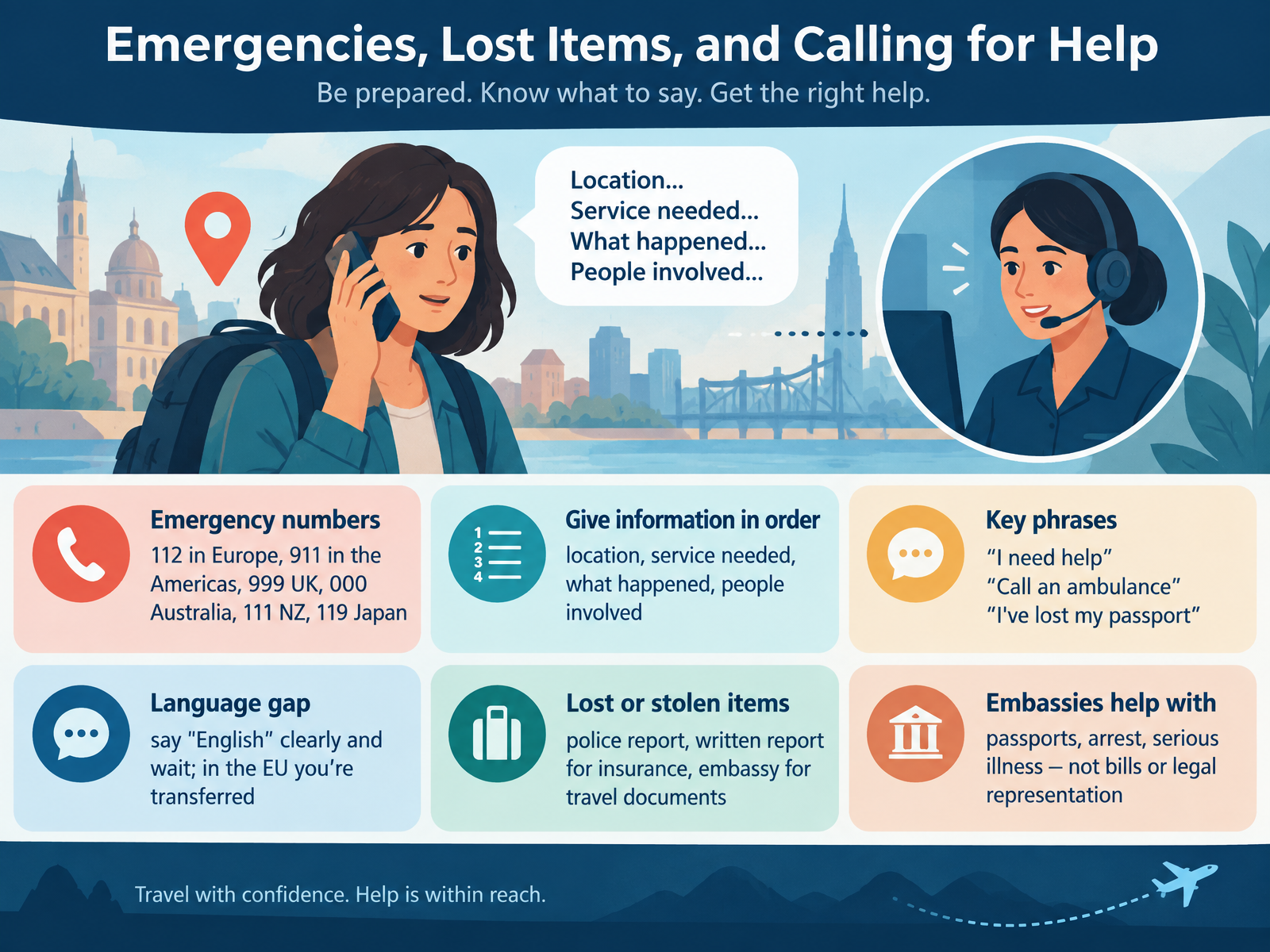 Emergencies, Lost Items, and Calling for Help