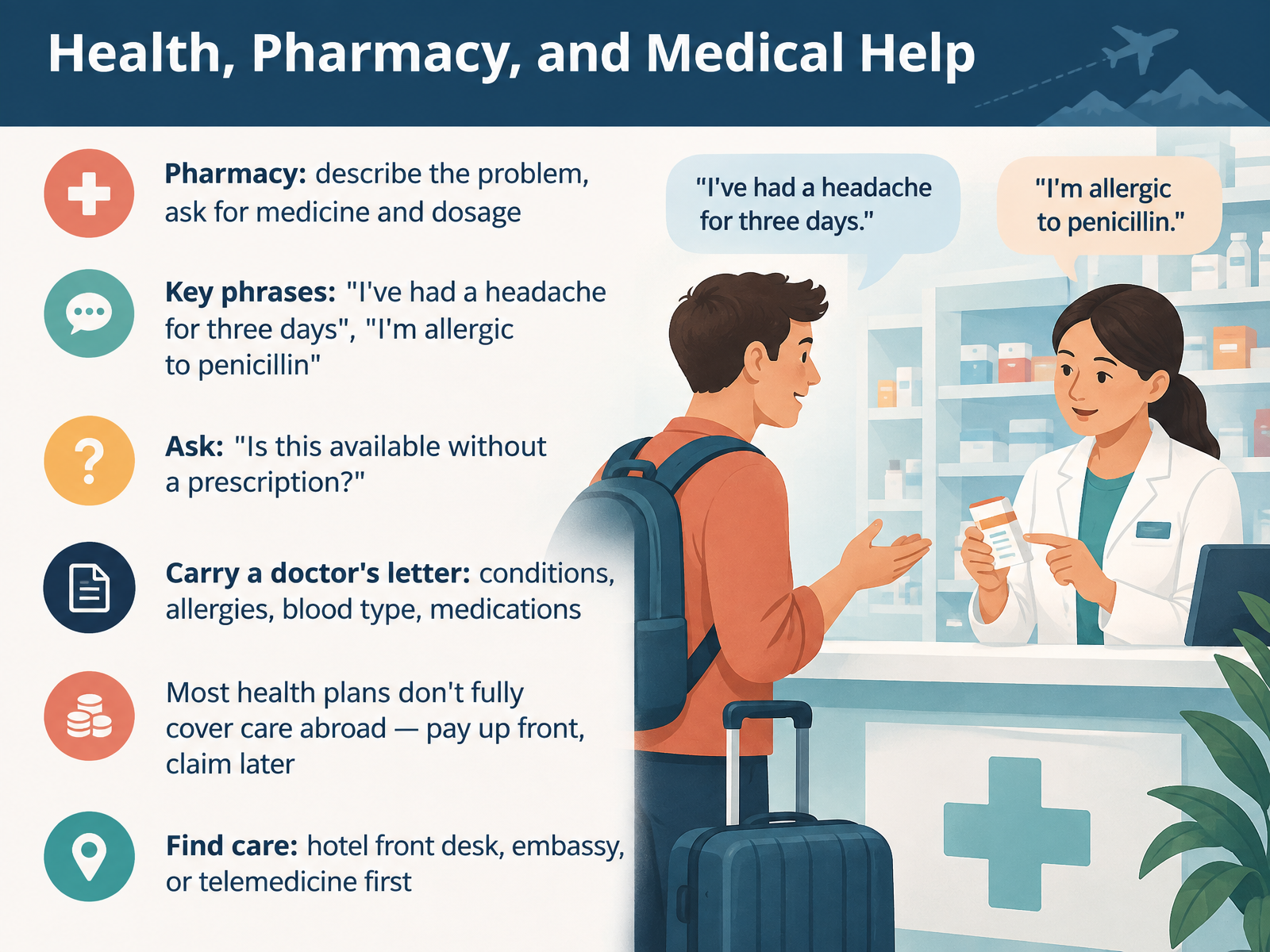 Health, Pharmacy, and Medical Help
