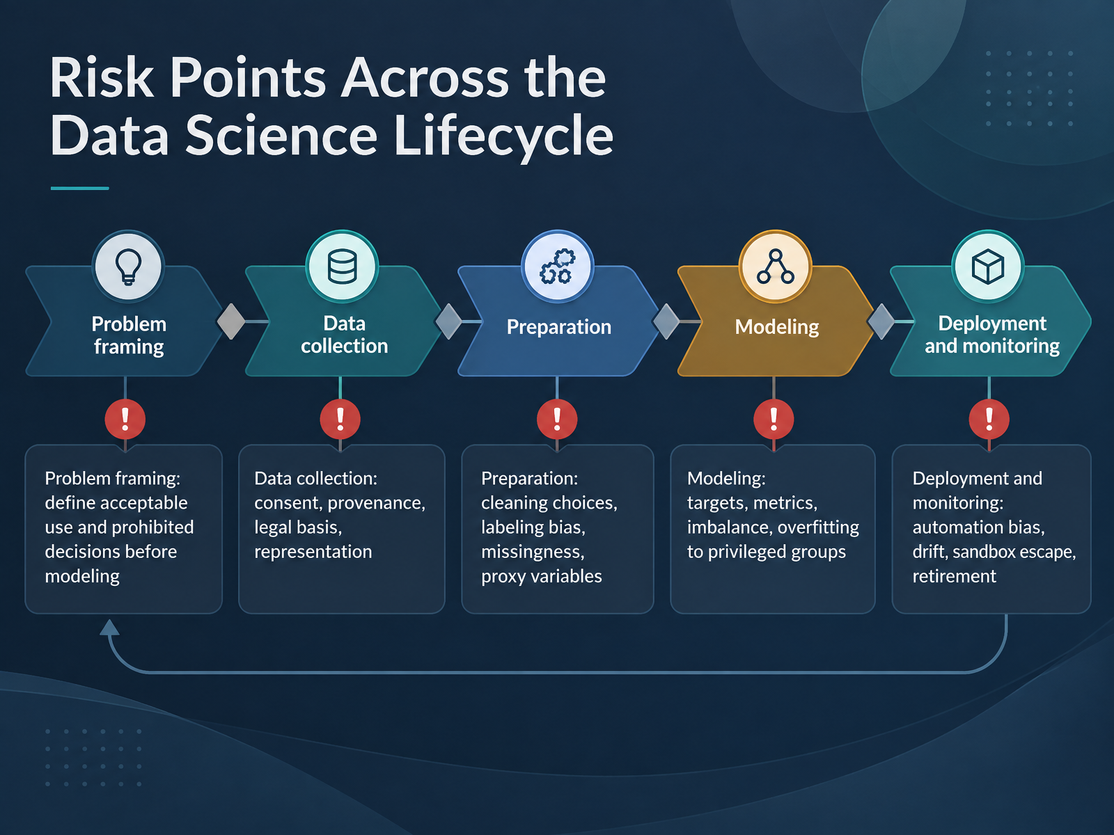 Risk Points Across the Data Science Lifecycle