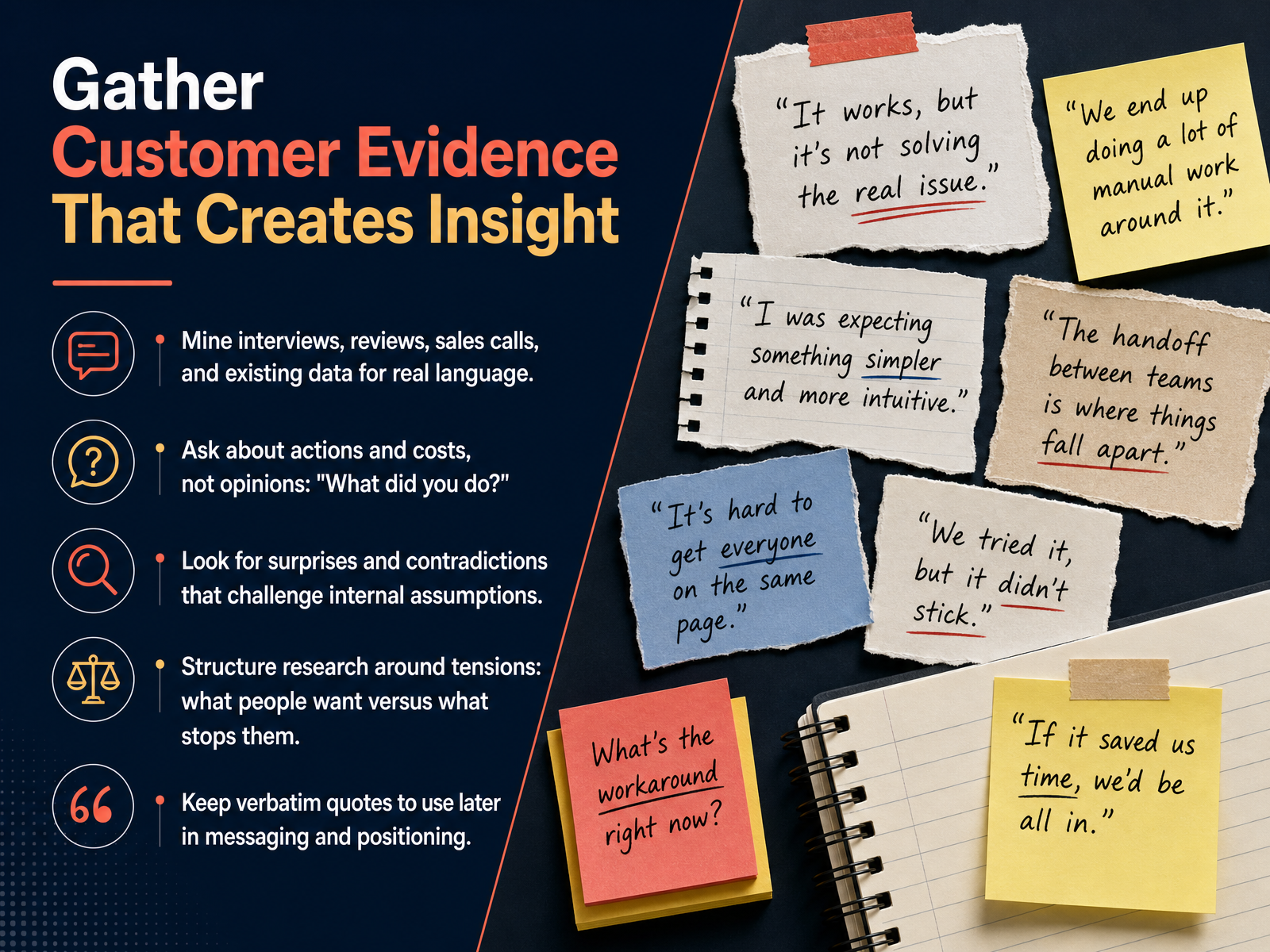 Gather Customer Evidence That Creates Insight