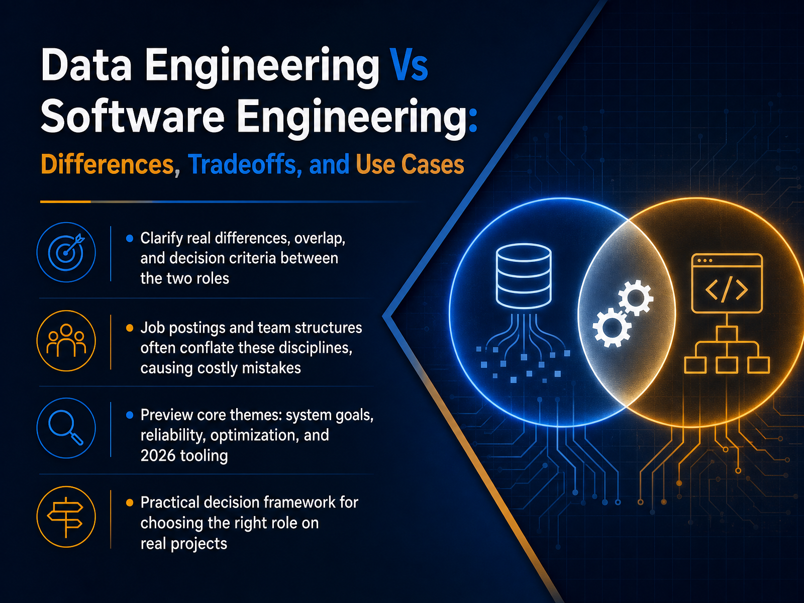 Data Engineering vs Software Engineering
