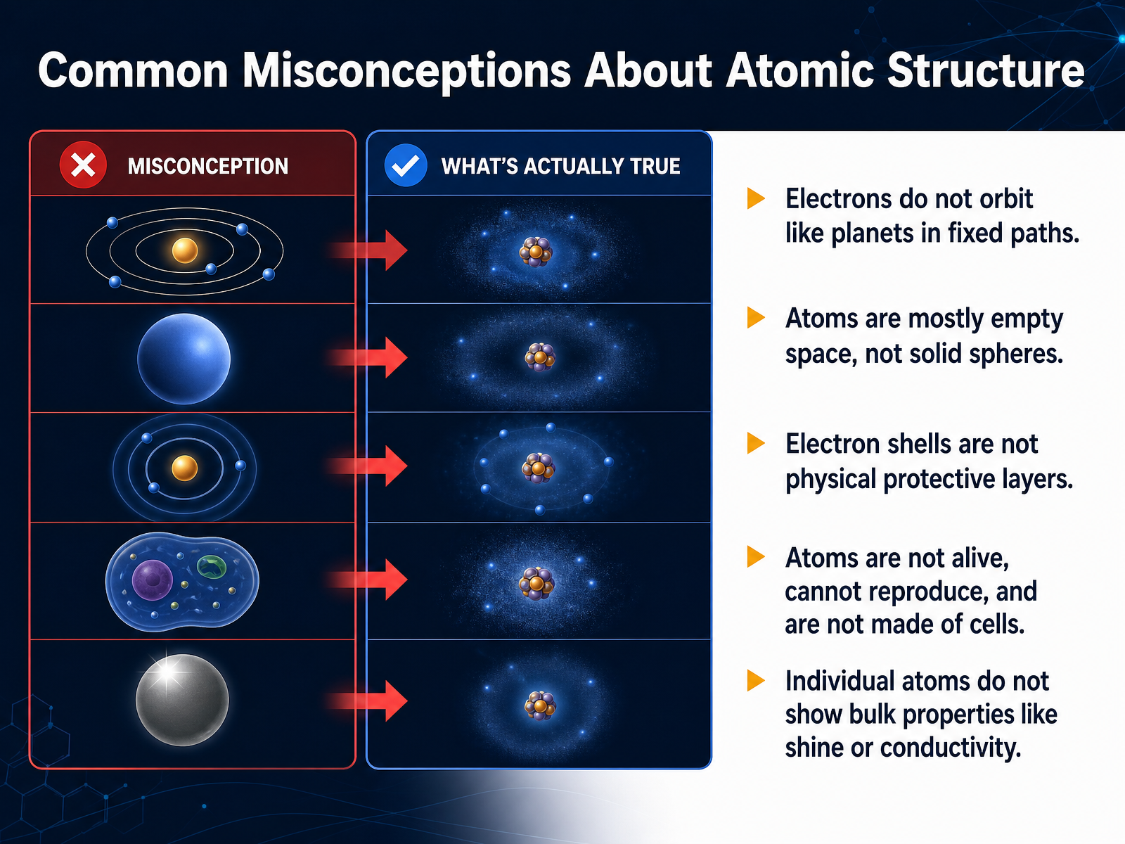 Common Misconceptions About Atomic Structure