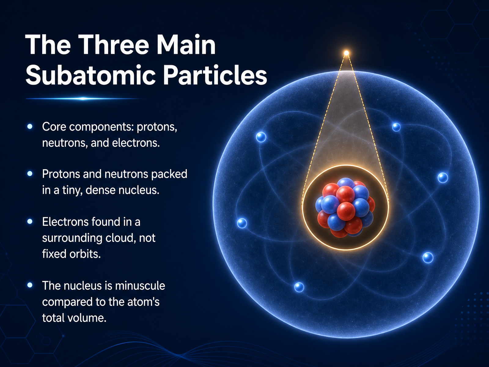 The Three Main Subatomic Particles