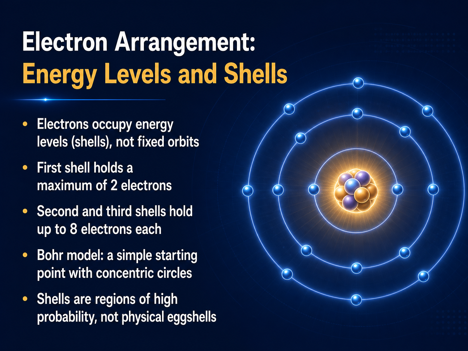 Electron Arrangement: Energy Levels and Shells