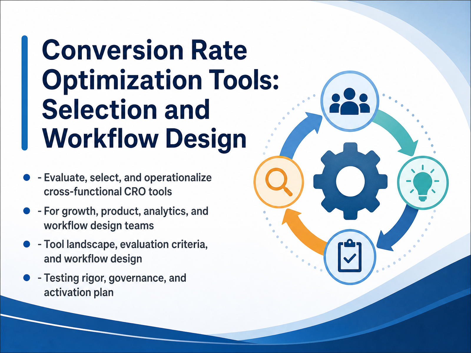 CRO Tools Selection and Workflow