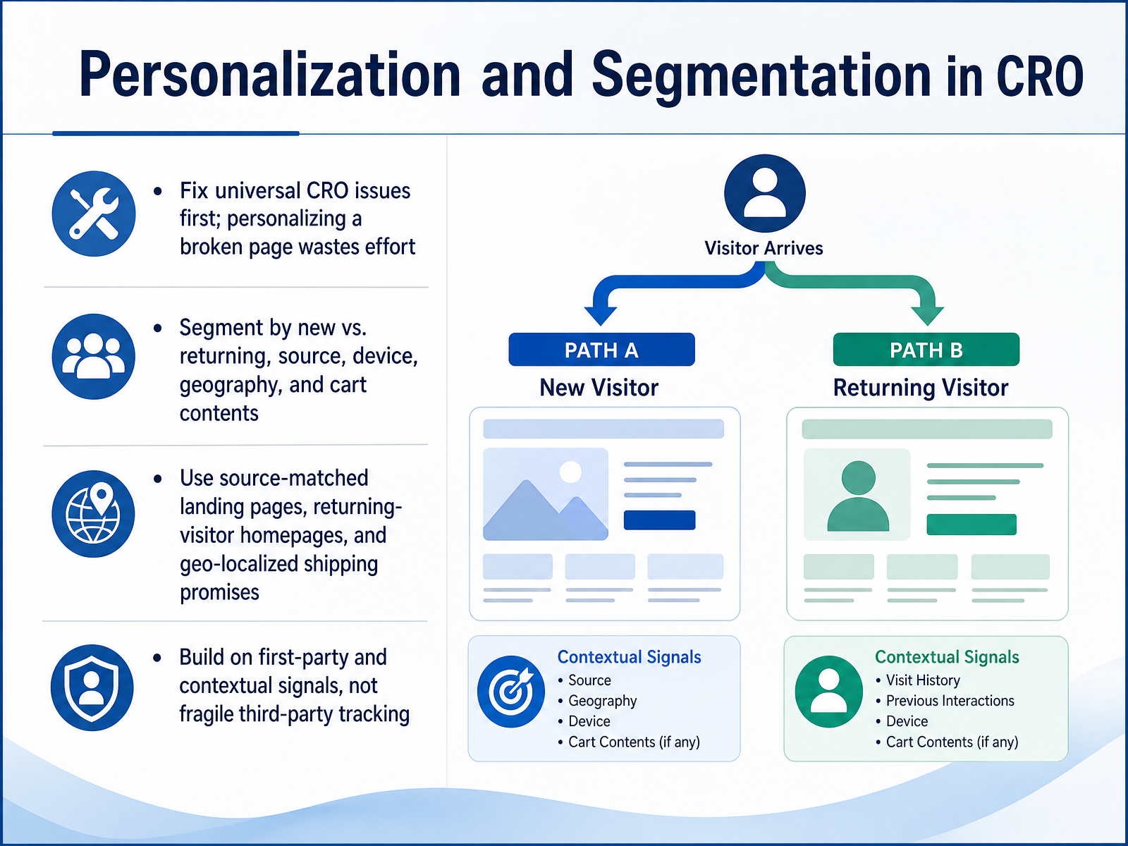 Personalization and Segmentation in CRO