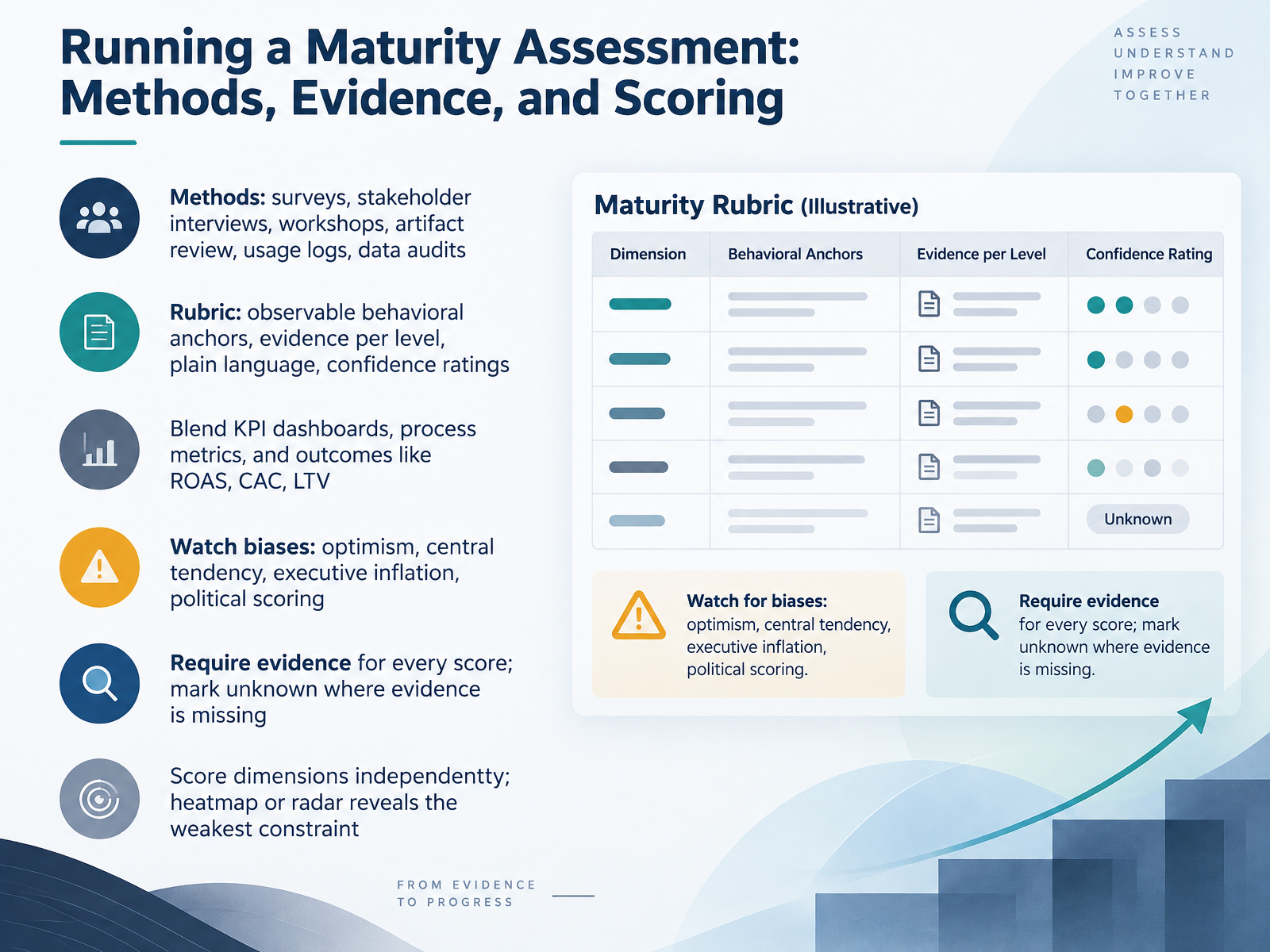 Running a Maturity Assessment: Methods, Evidence, and Scoring