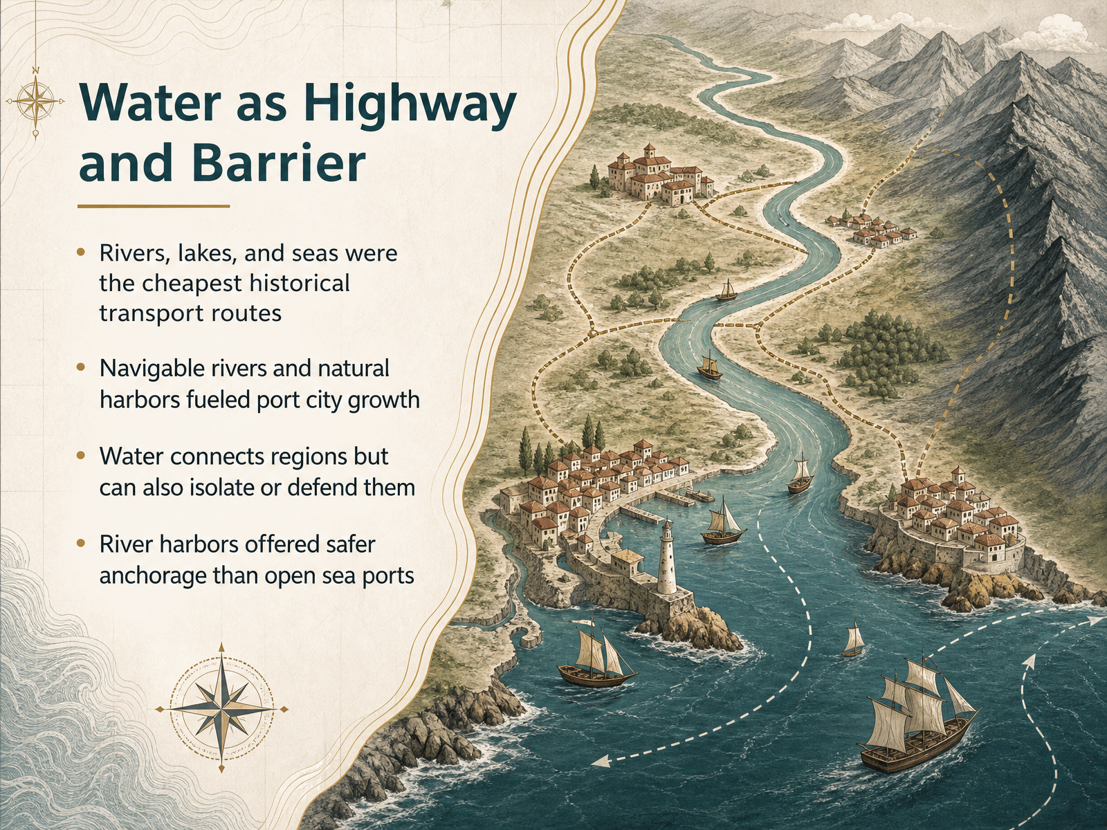 Water as Highway and Barrier