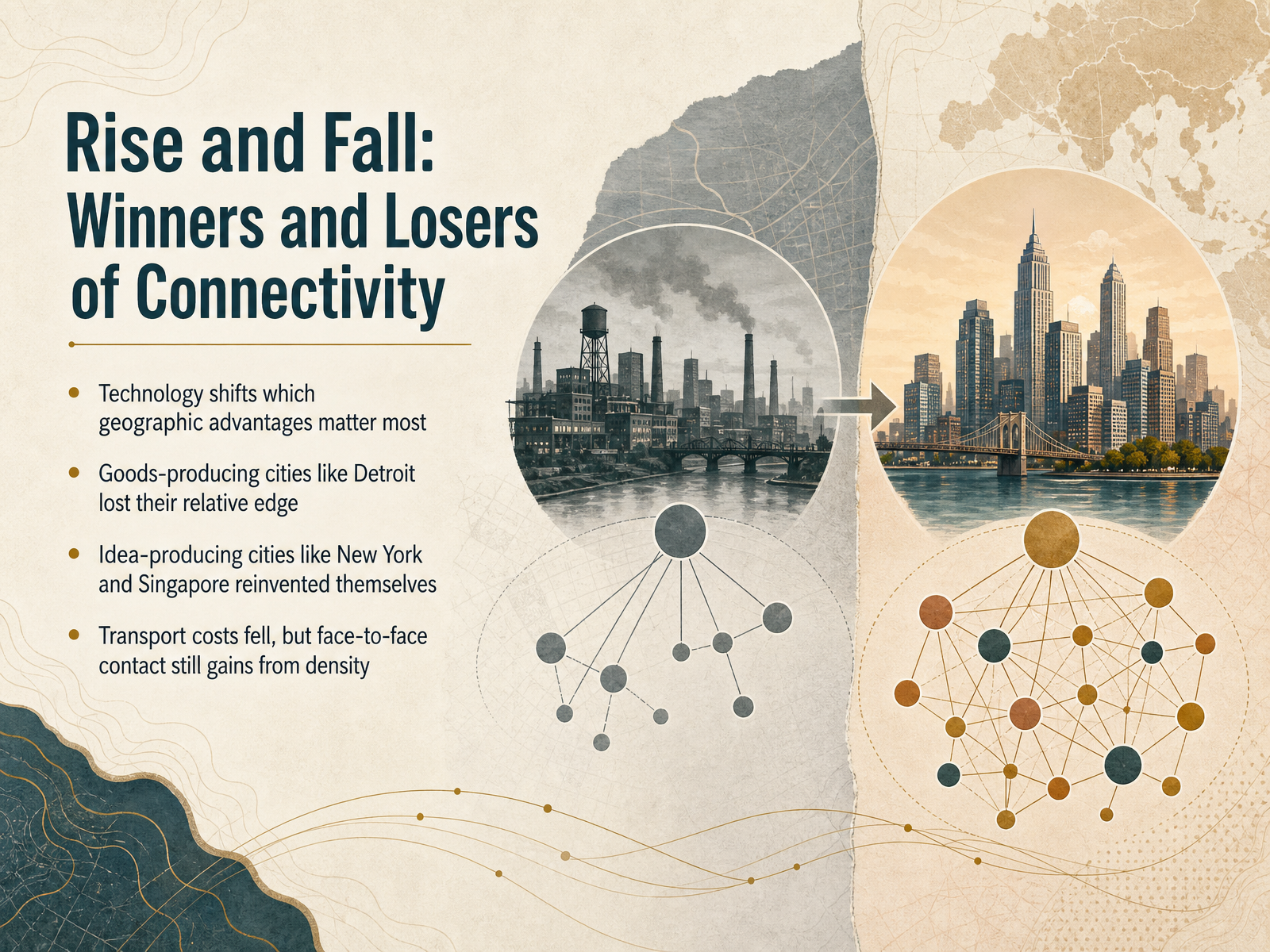 Rise and Fall: Winners and Losers of Connectivity