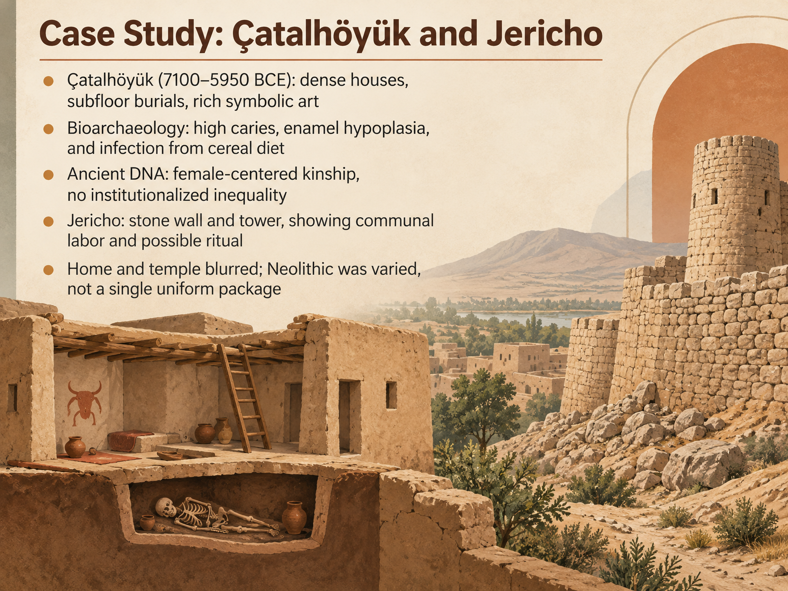 Case Study: Çatalhöyük and Jericho