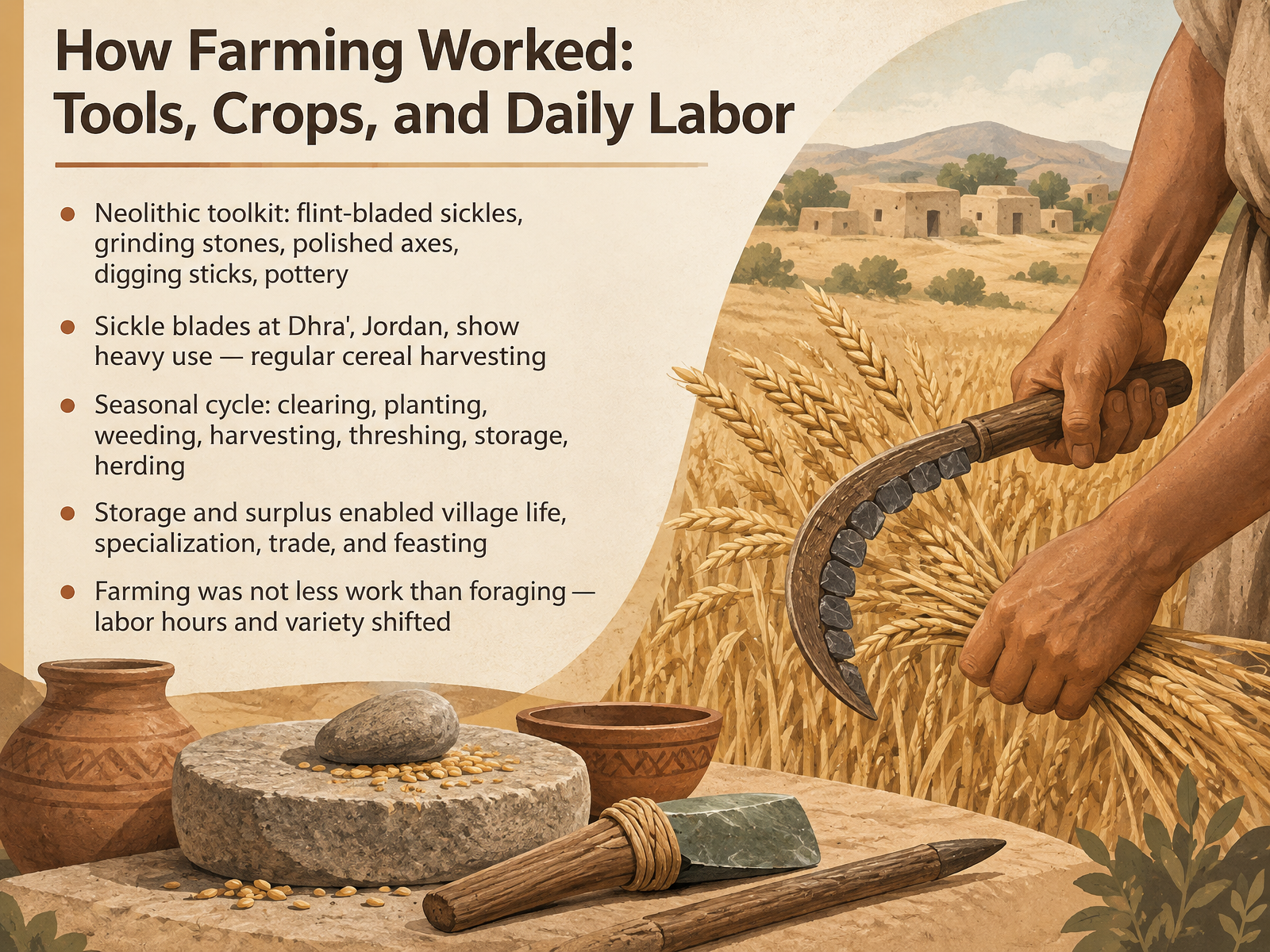 How Farming Worked: Tools, Crops, and Daily Labor