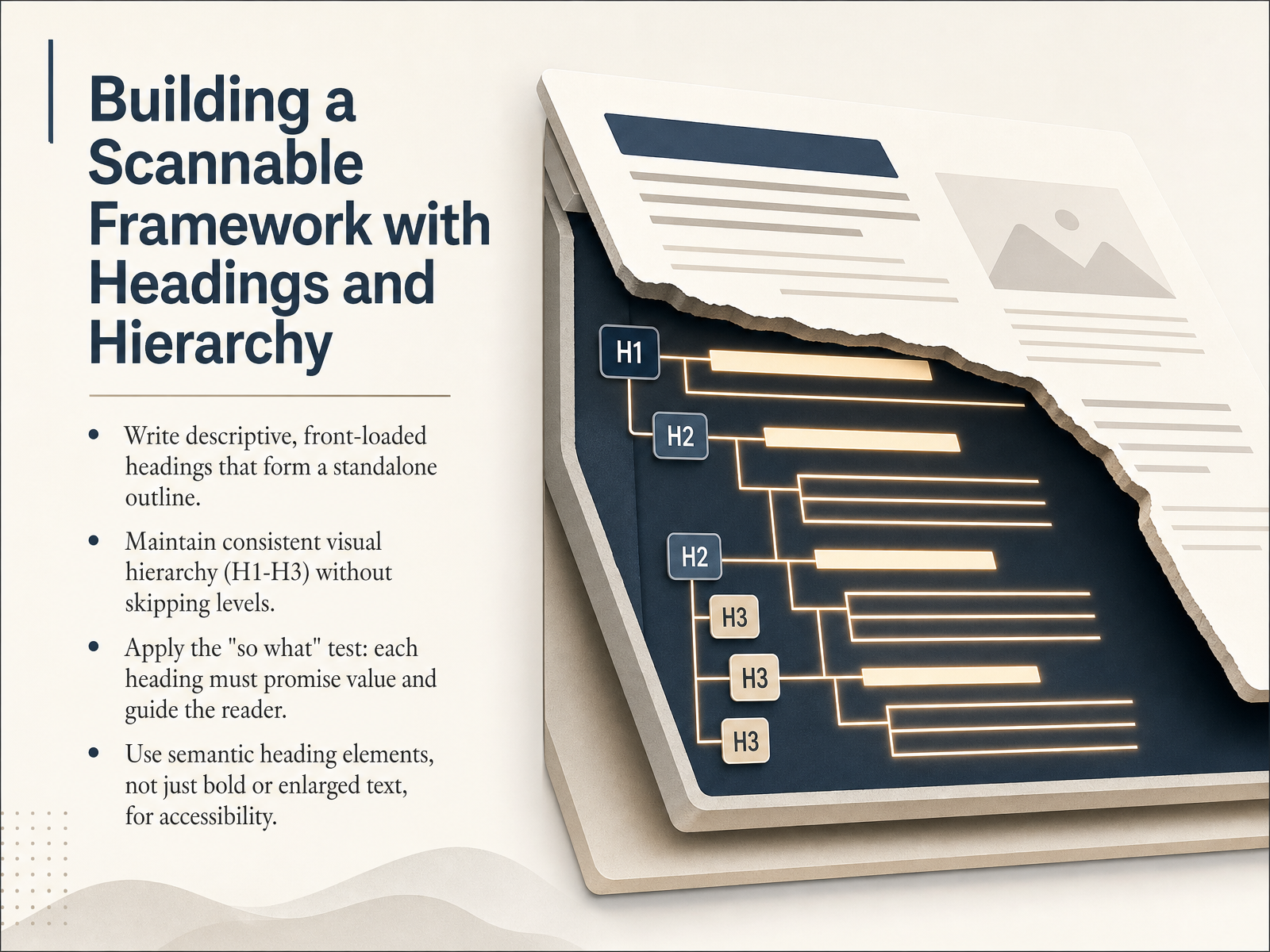 Building a Scannable Framework with Headings and Hierarchy