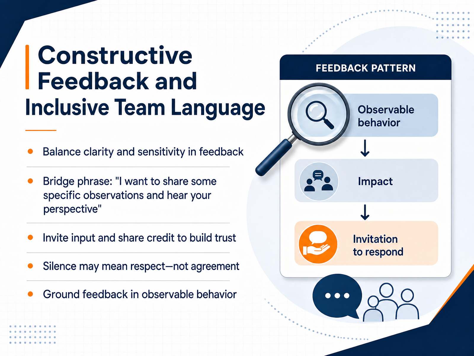 Constructive Feedback and Inclusive Team Language
