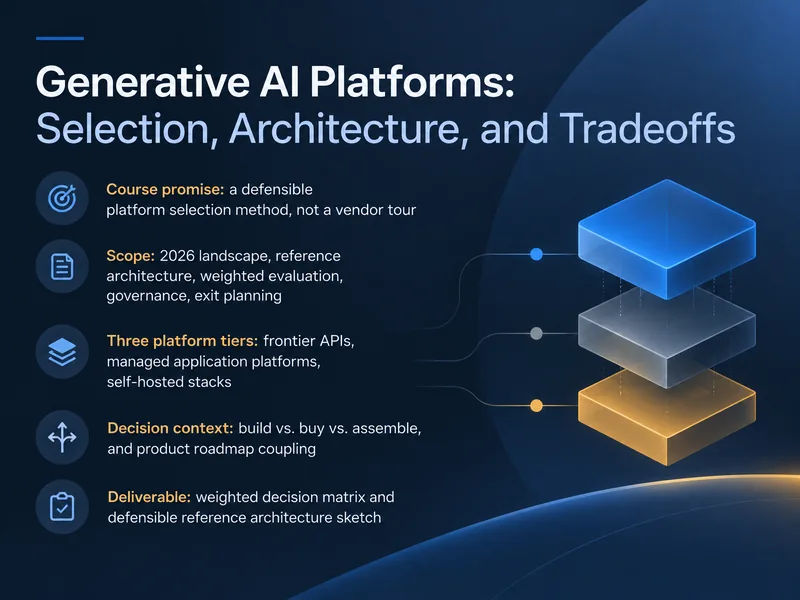Generative AI Platform Selection and Architecture — digital-human course