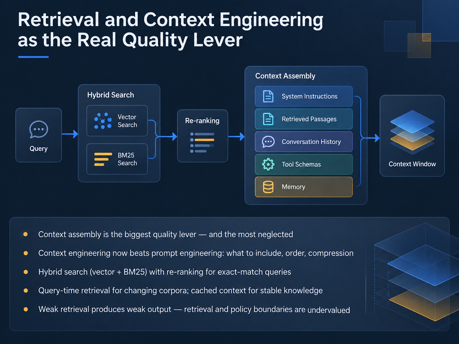 Retrieval and Context Engineering as the Real Quality Lever