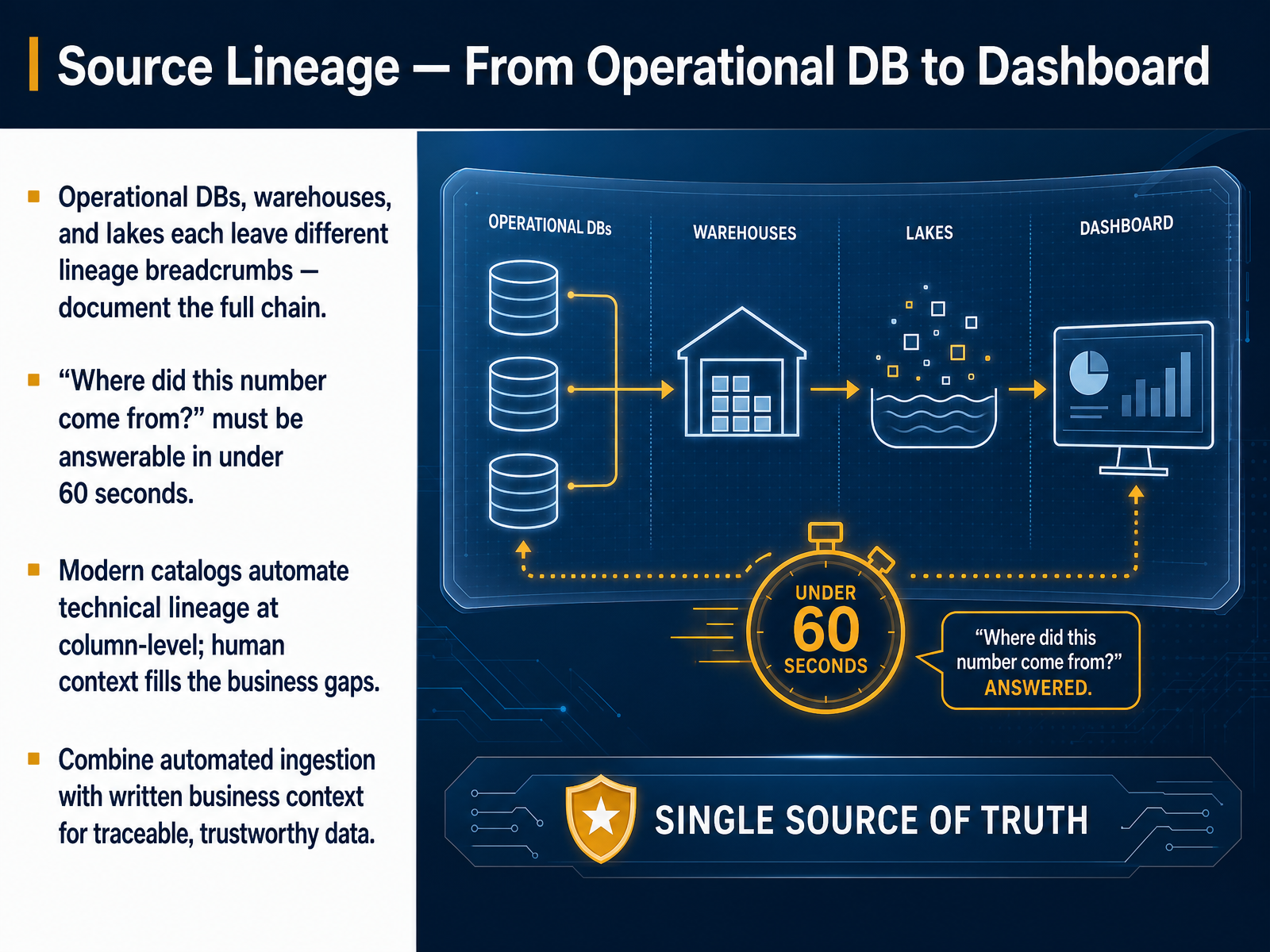 Source Lineage — From Operational DB to Dashboard