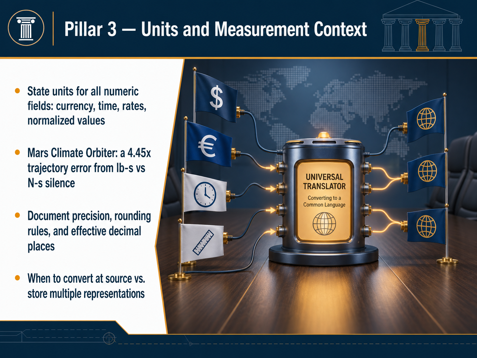 Pillar 3 — Units and Measurement Context