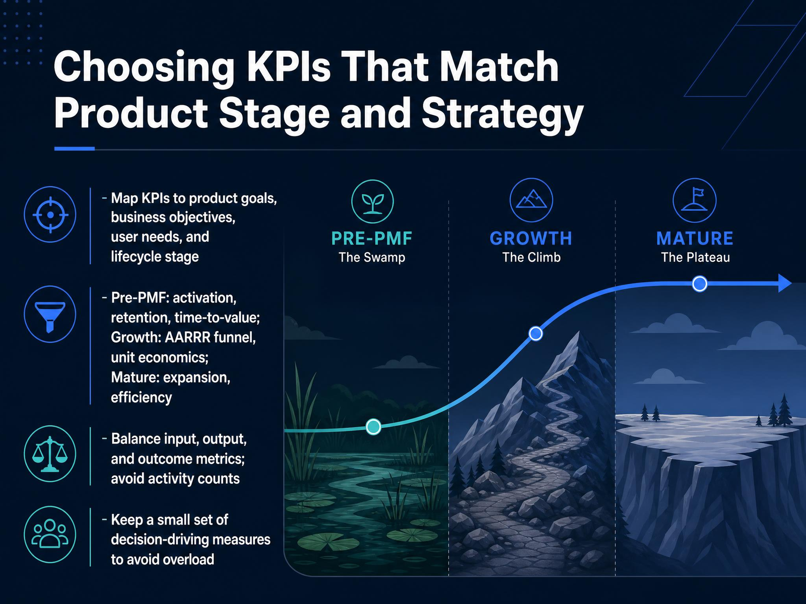Choosing KPIs That Match Product Stage and Strategy
