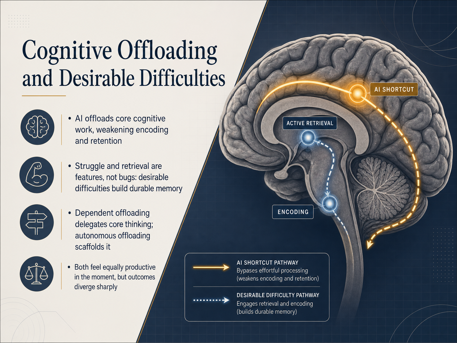 Cognitive Offloading and Desirable Difficulties