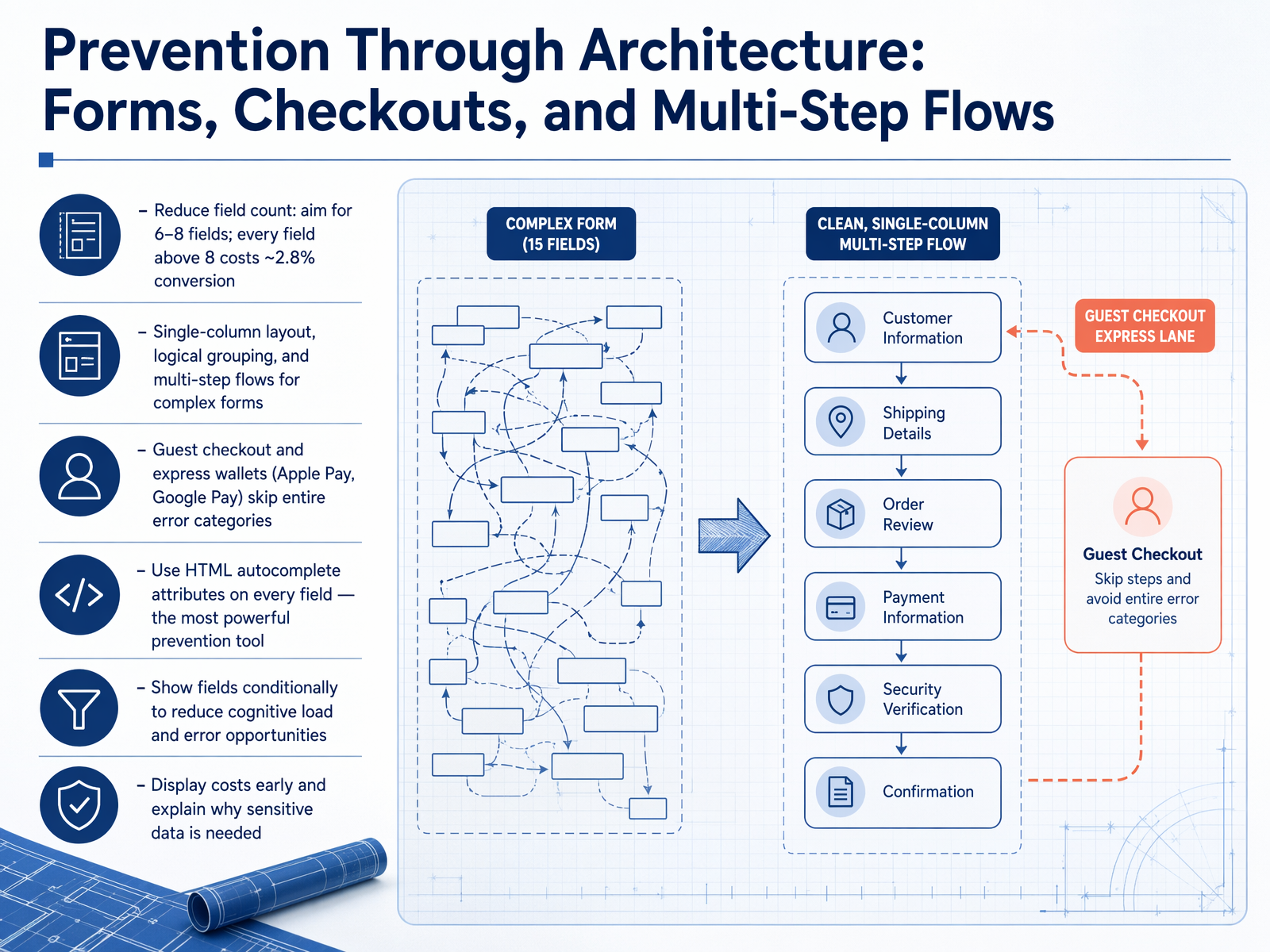 Prevention Through Architecture: Forms, Checkouts, and Multi-Step Flows
