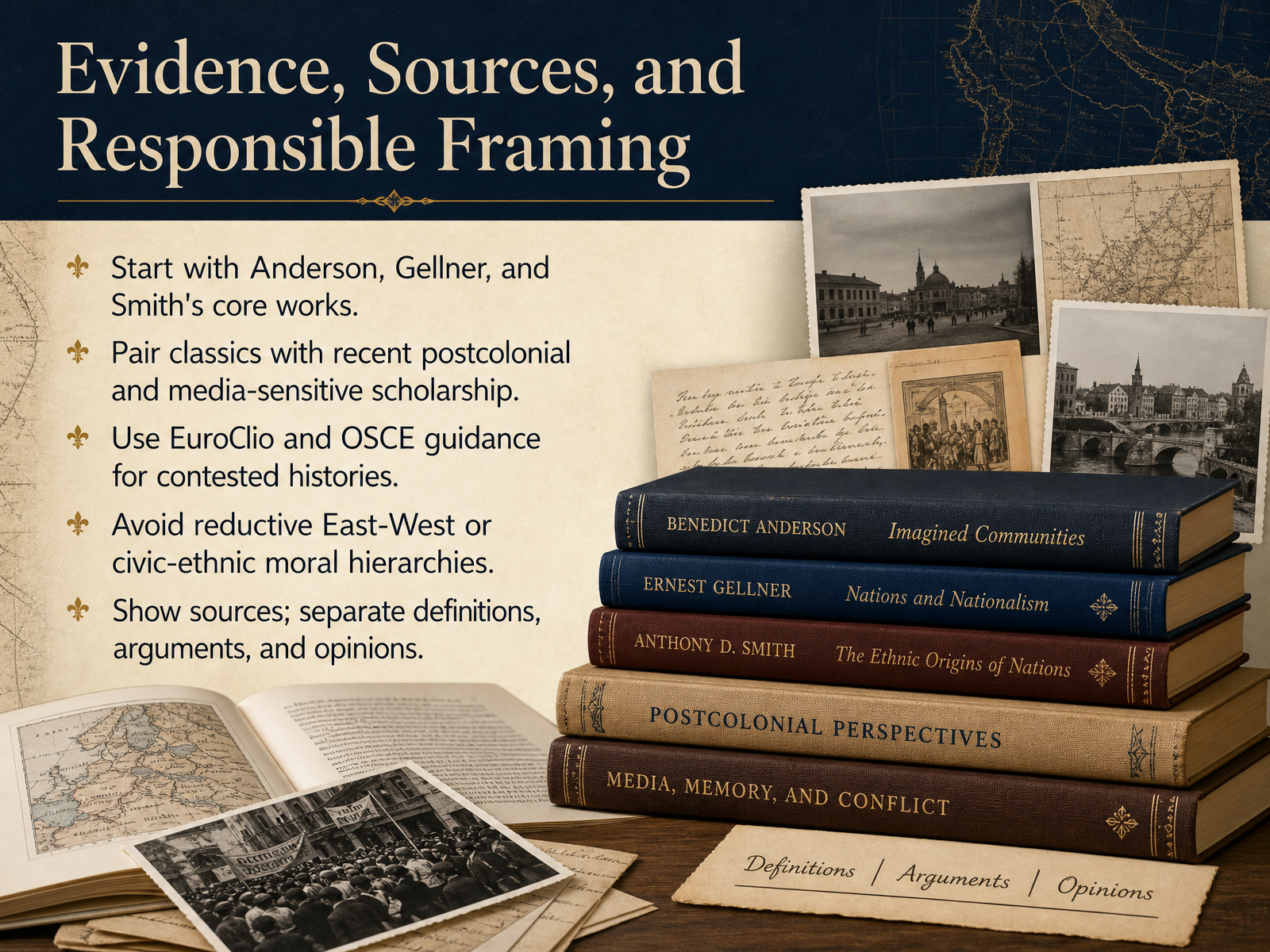 Evidence, Sources, and Responsible Framing