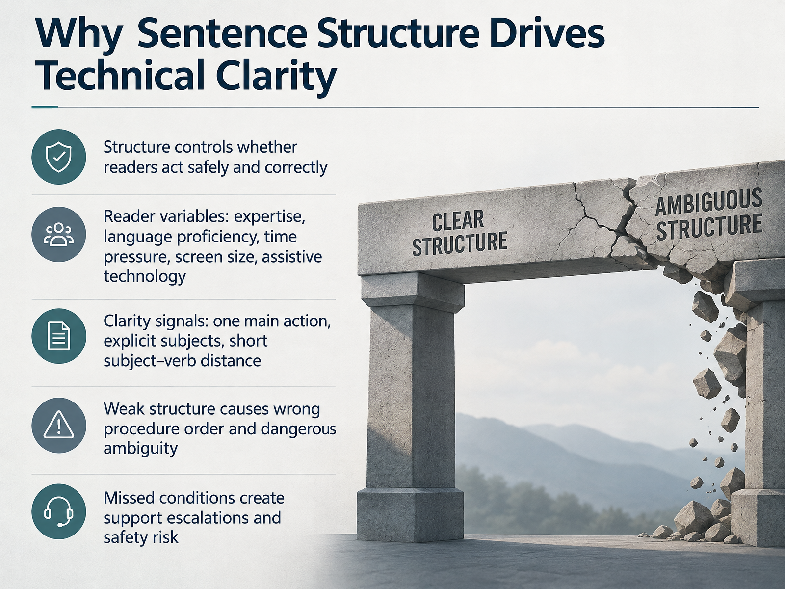 Why Sentence Structure Drives Technical Clarity