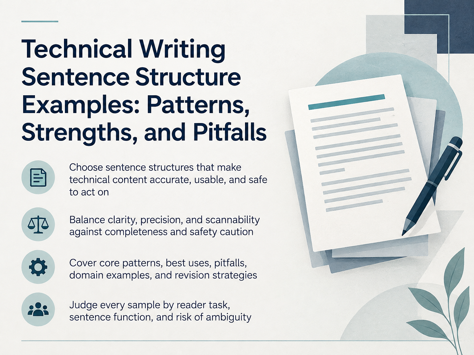Technical Writing Sentence Structure Guide