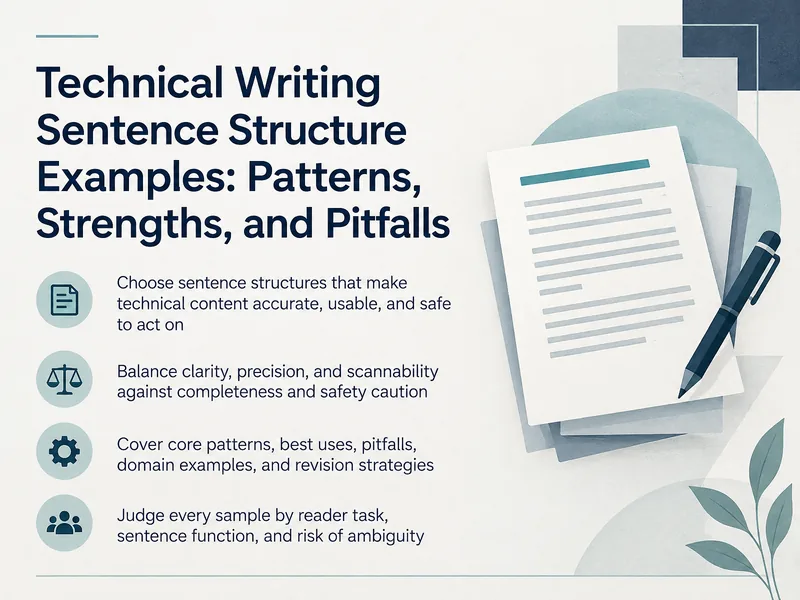 Technical Writing Sentence Structure Guide — digital-human course