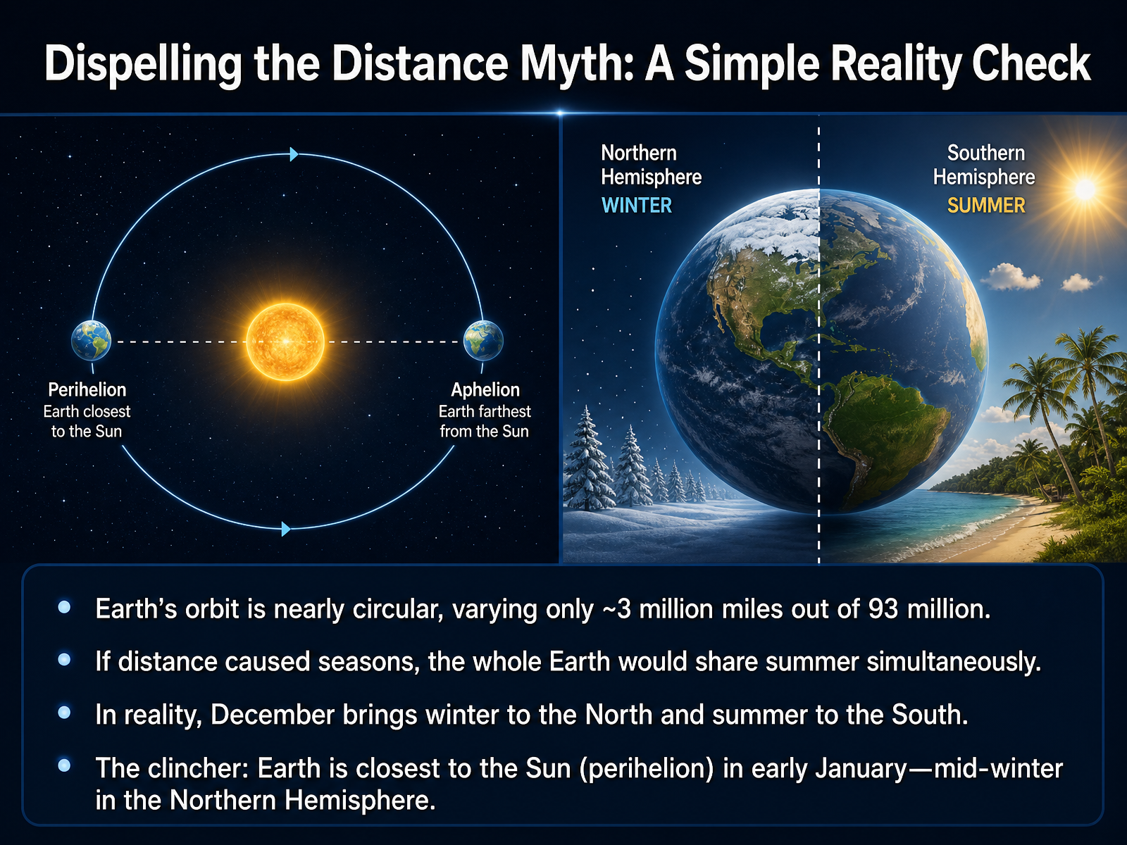 Dispelling the Distance Myth: A Simple Reality Check