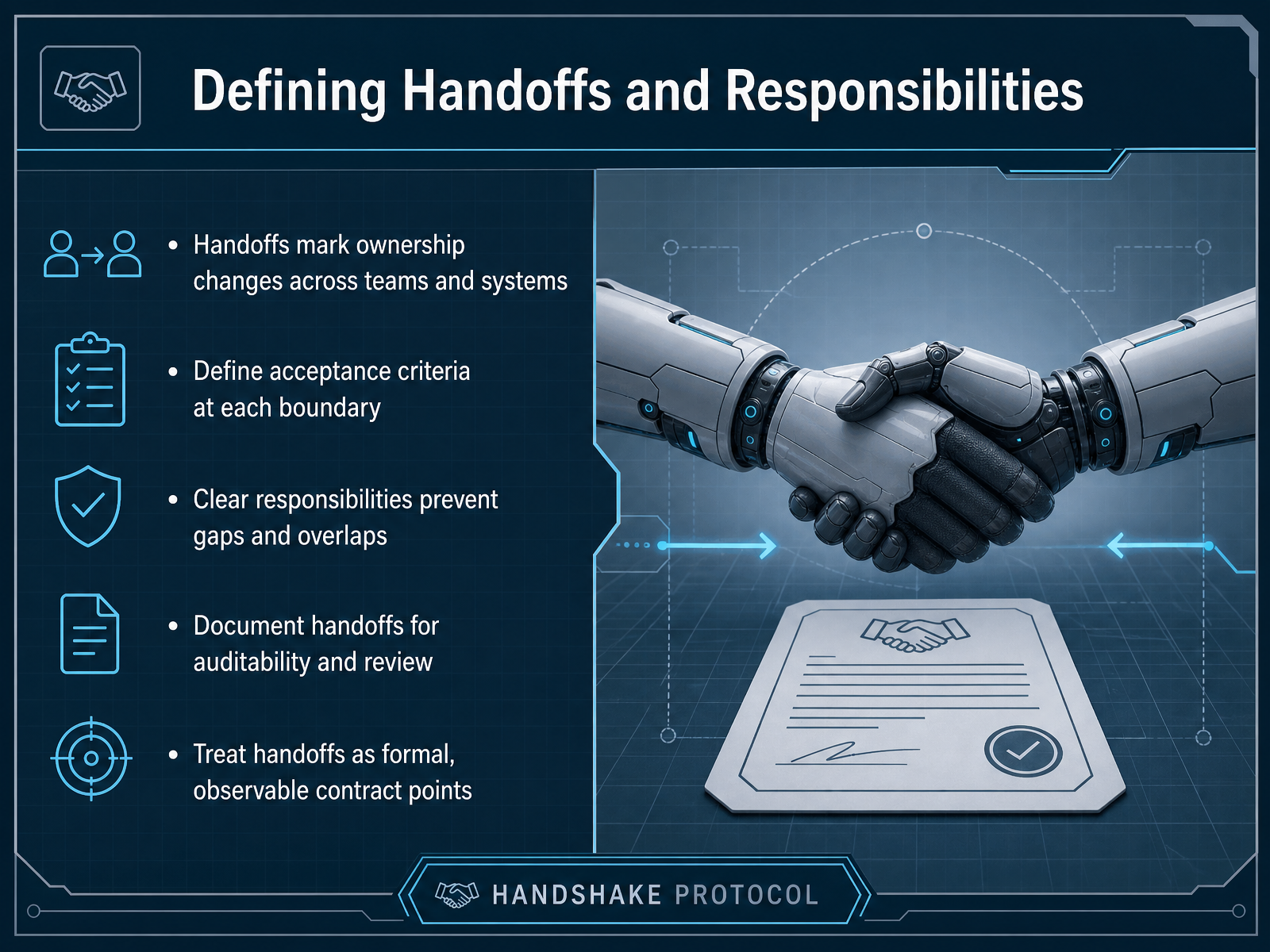 Defining Handoffs and Responsibilities