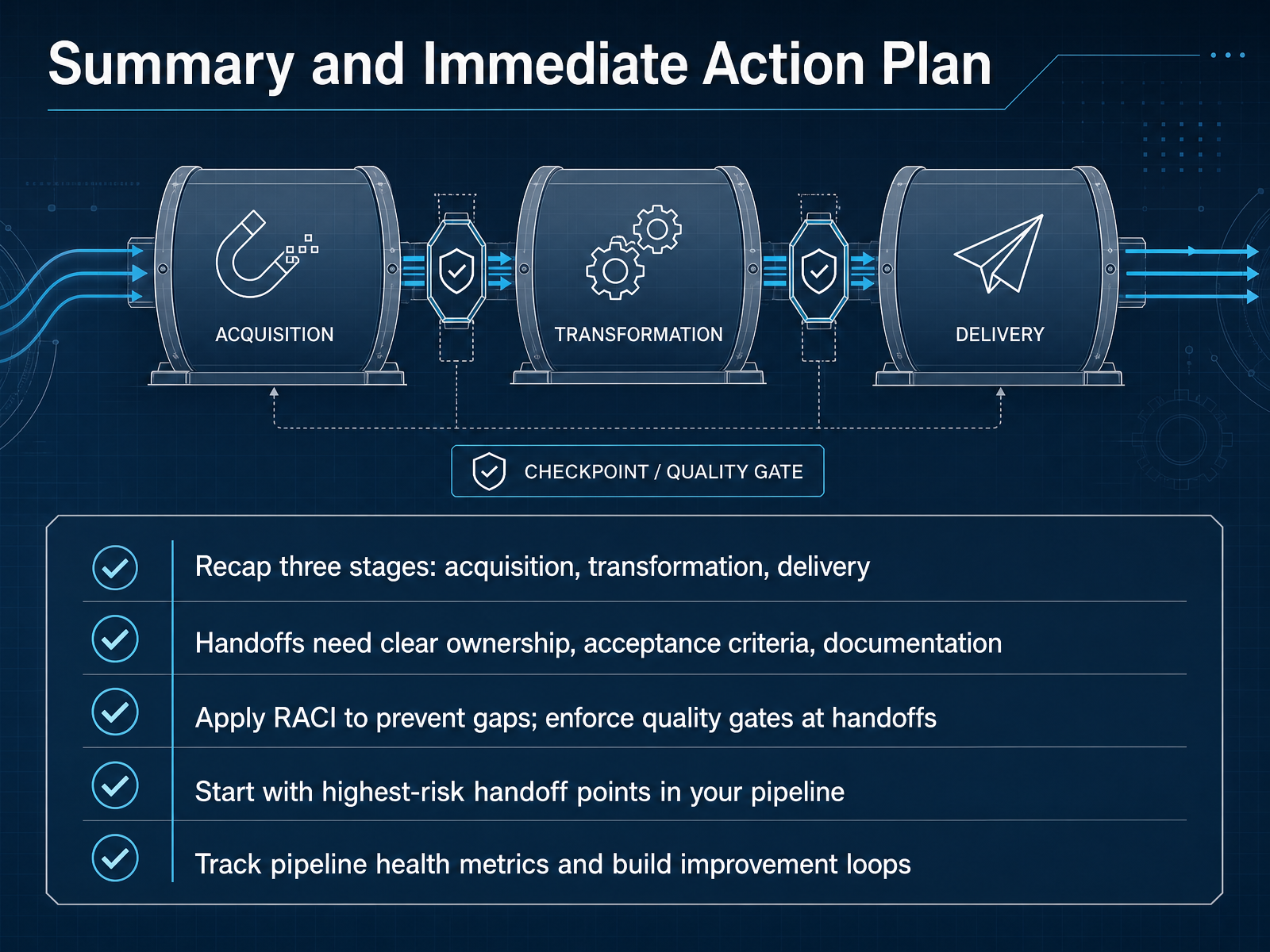 Summary and Immediate Action Plan