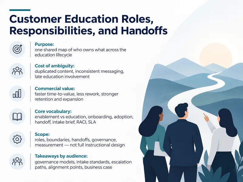 Customer Education Roles and Handoffs — digital-human course