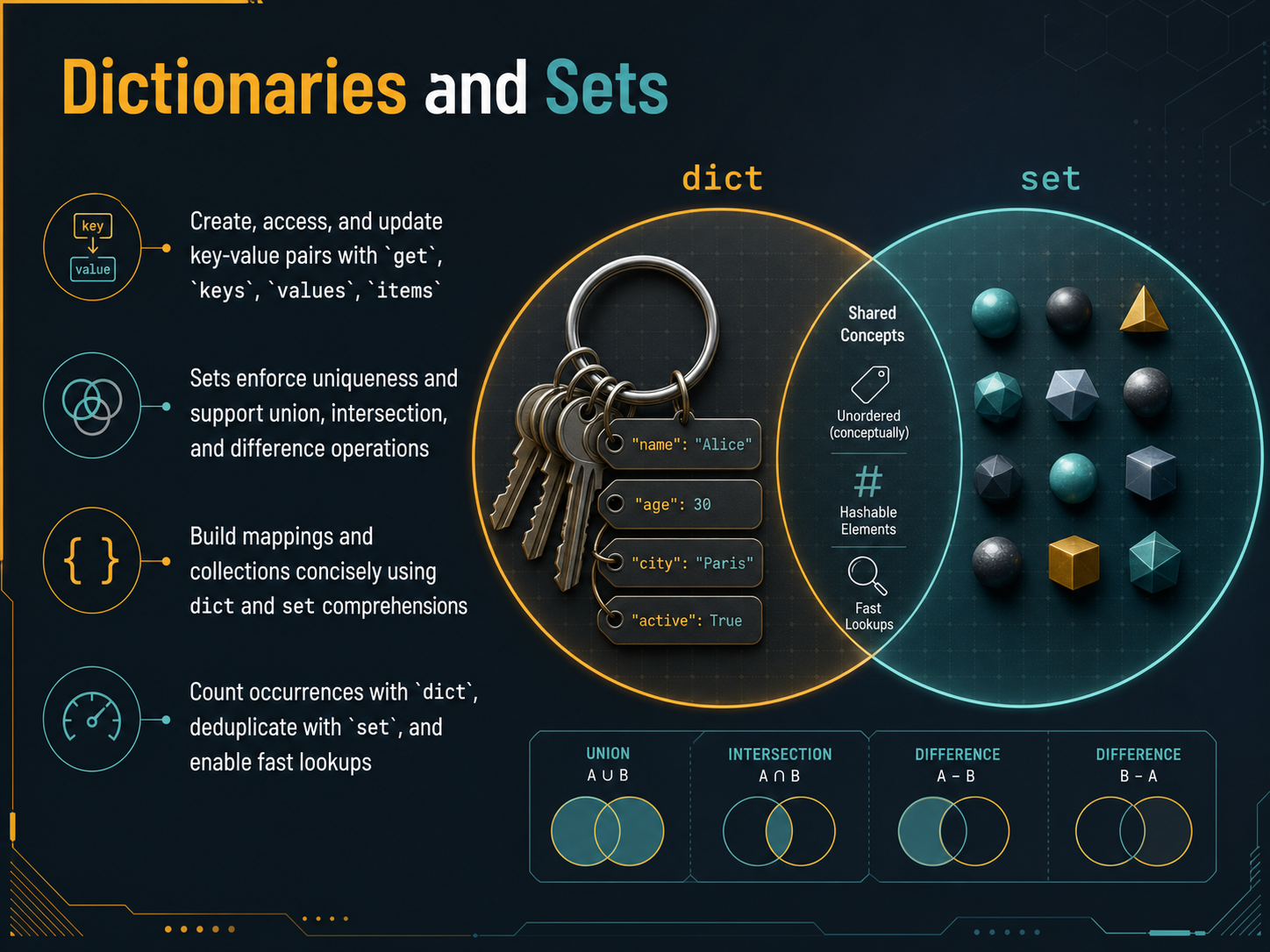 Dictionaries and Sets