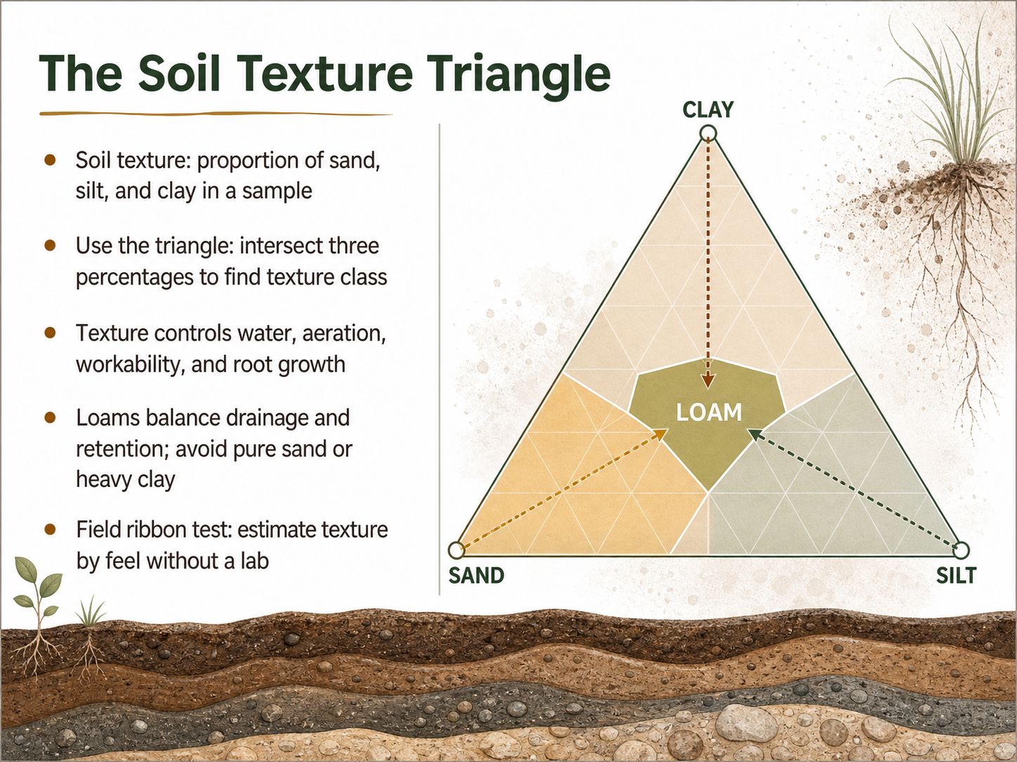 The Soil Texture Triangle