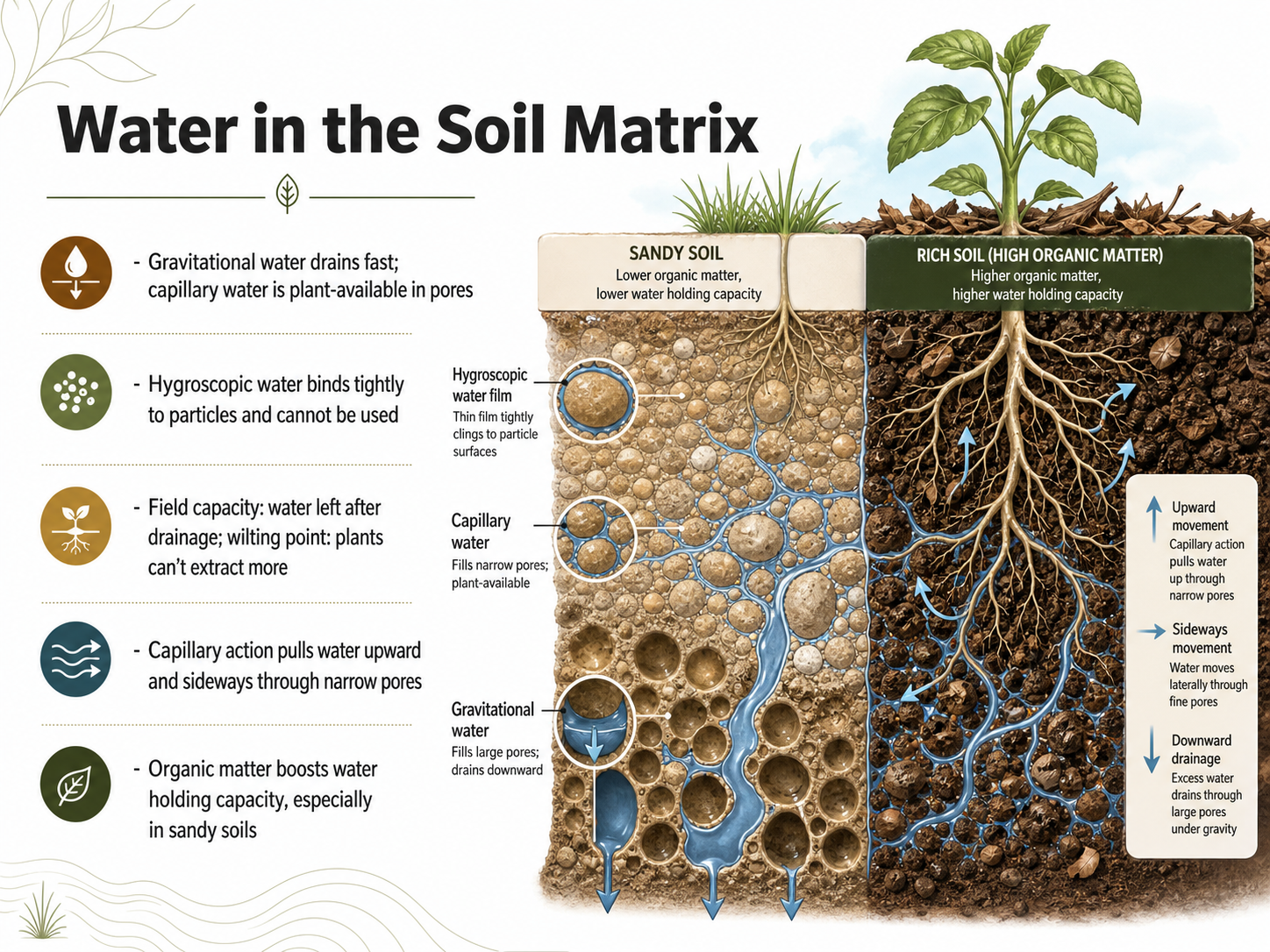 Water in the Soil Matrix
