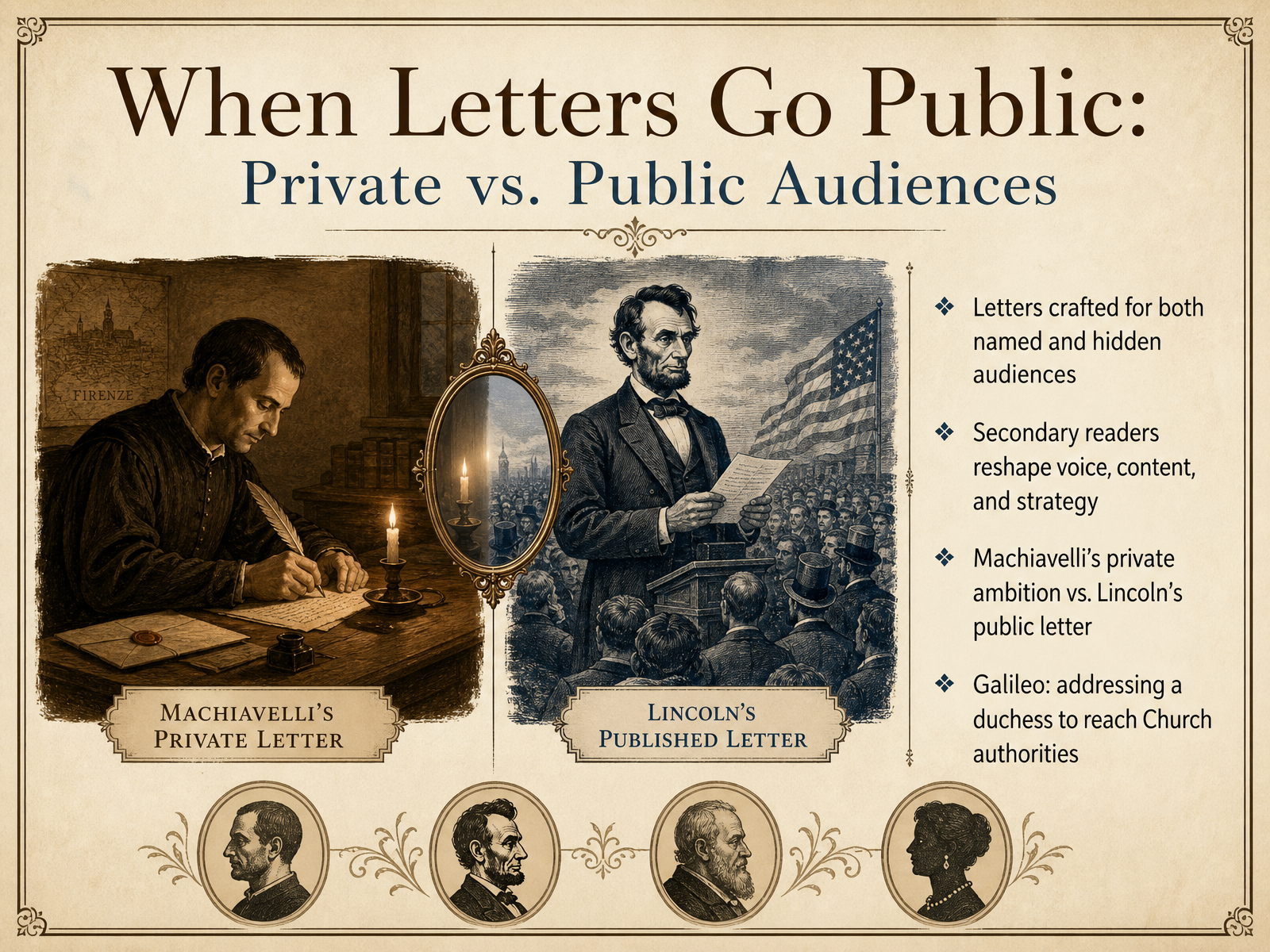 When Letters Go Public: Private vs. Public Audiences