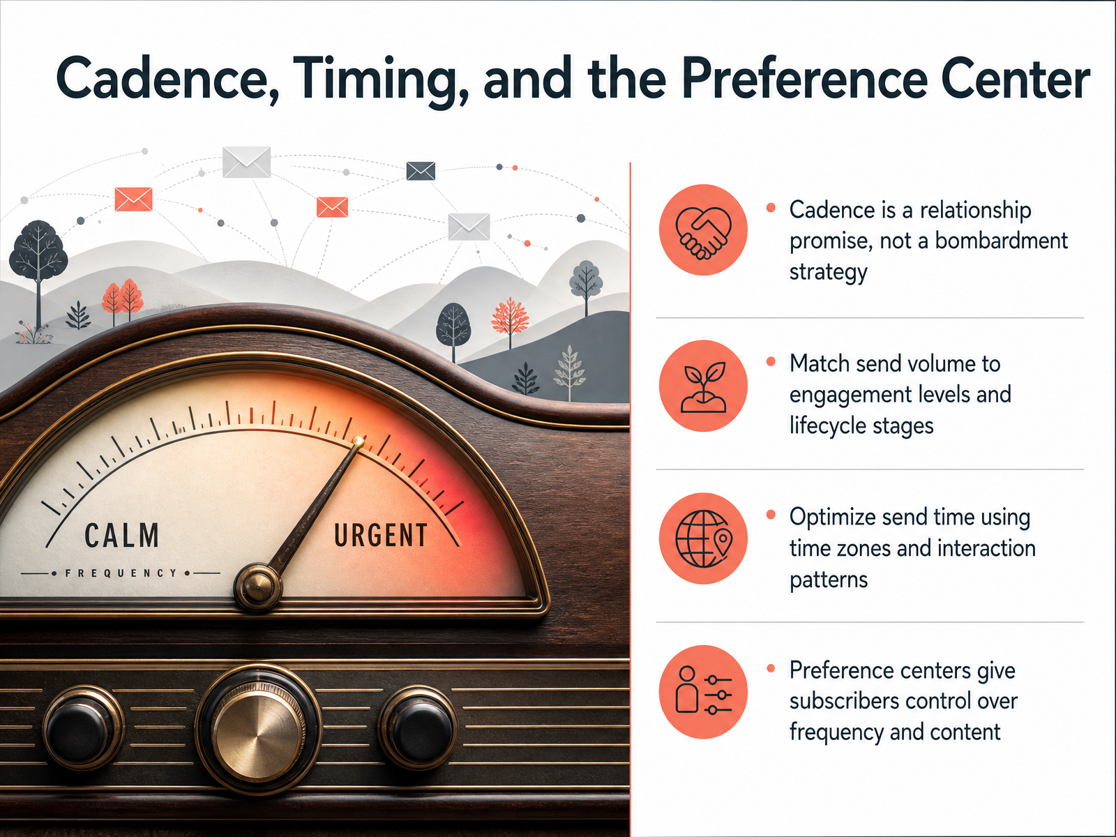 Cadence, Timing, and the Preference Center