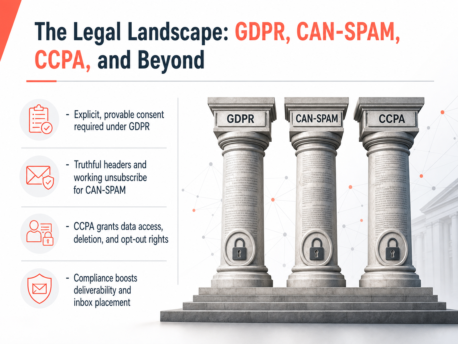 The Legal Landscape: GDPR, CAN-SPAM, CCPA, and Beyond