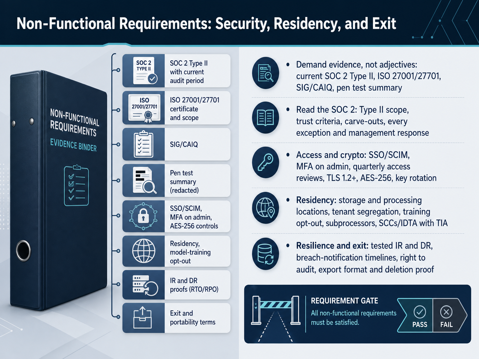 Non-Functional Requirements: Security, Residency, and Exit