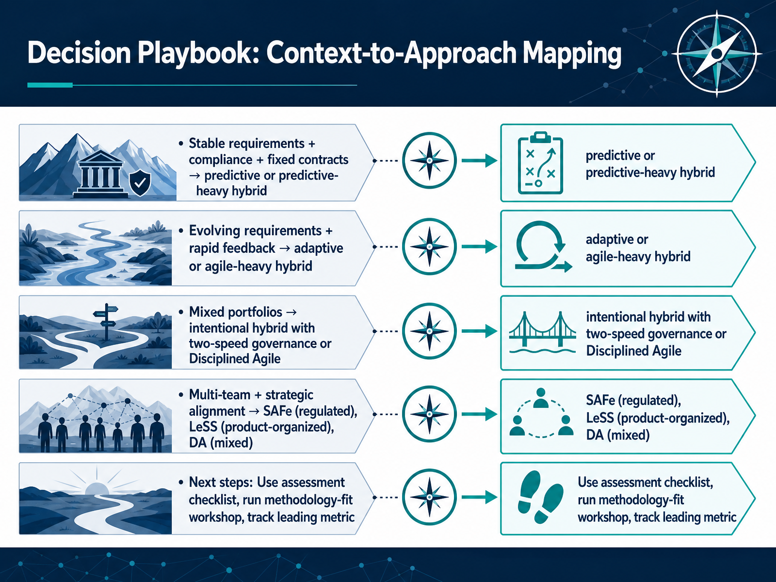 Decision Playbook: Context-to-Approach Mapping
