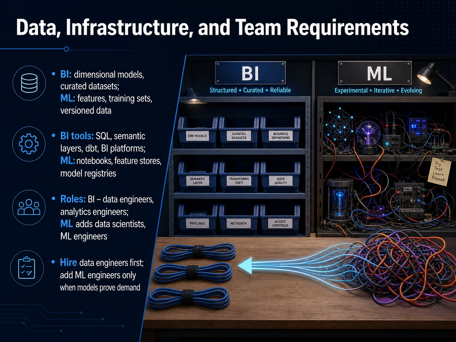 Data, Infrastructure, and Team Requirements