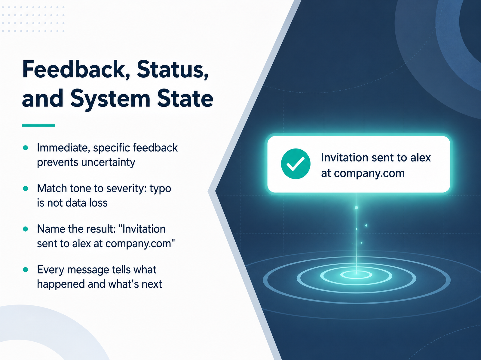Feedback, Status, and System State
