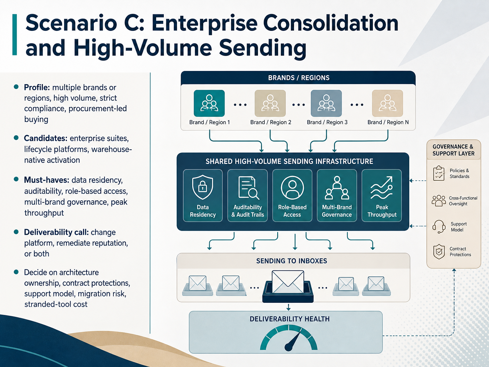 Scenario C: Enterprise Consolidation and High-Volume Sending