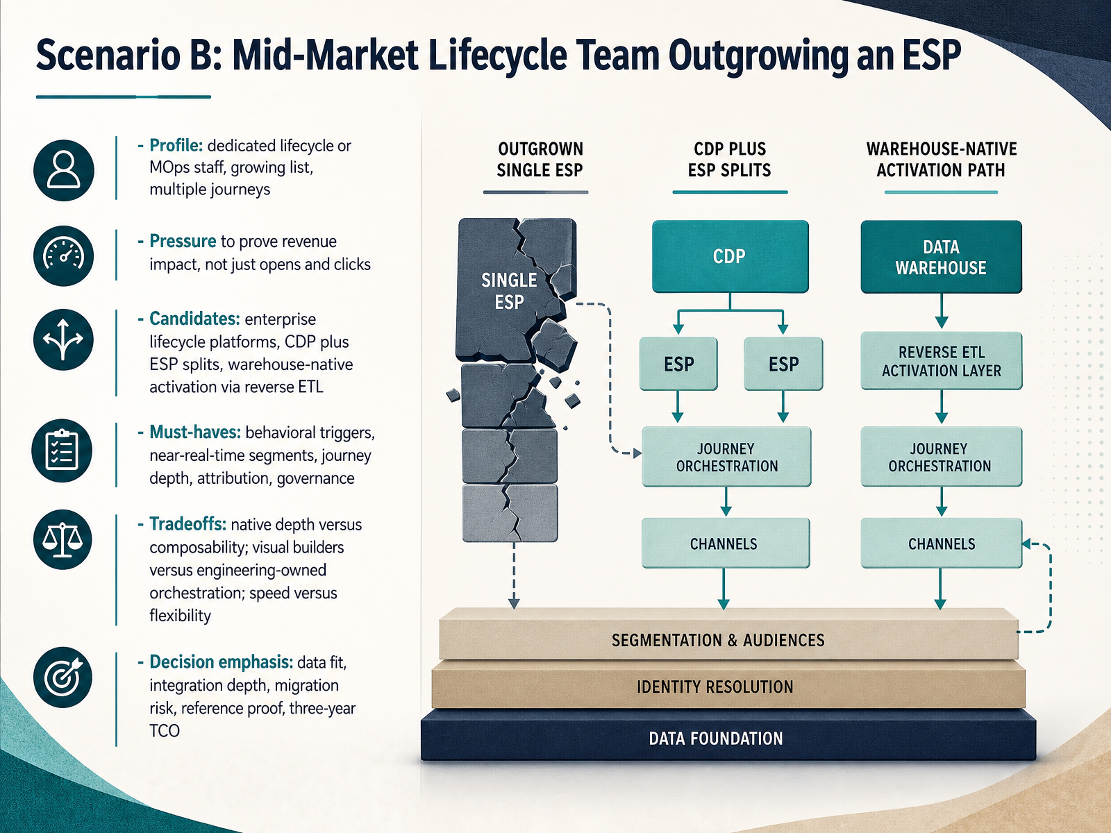 Scenario B: Mid-Market Lifecycle Team Outgrowing an ESP